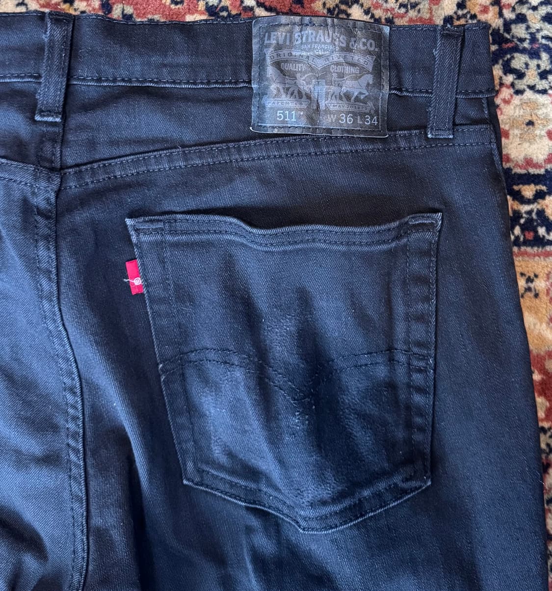 빈티지 리바이스 511 블랙 진 데님 36 (688) 상품이미지3