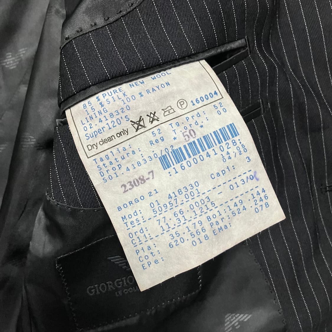 [Giorgio Armani] 조르지오 알마니 핀스트라이프 자켓 상품이미지10