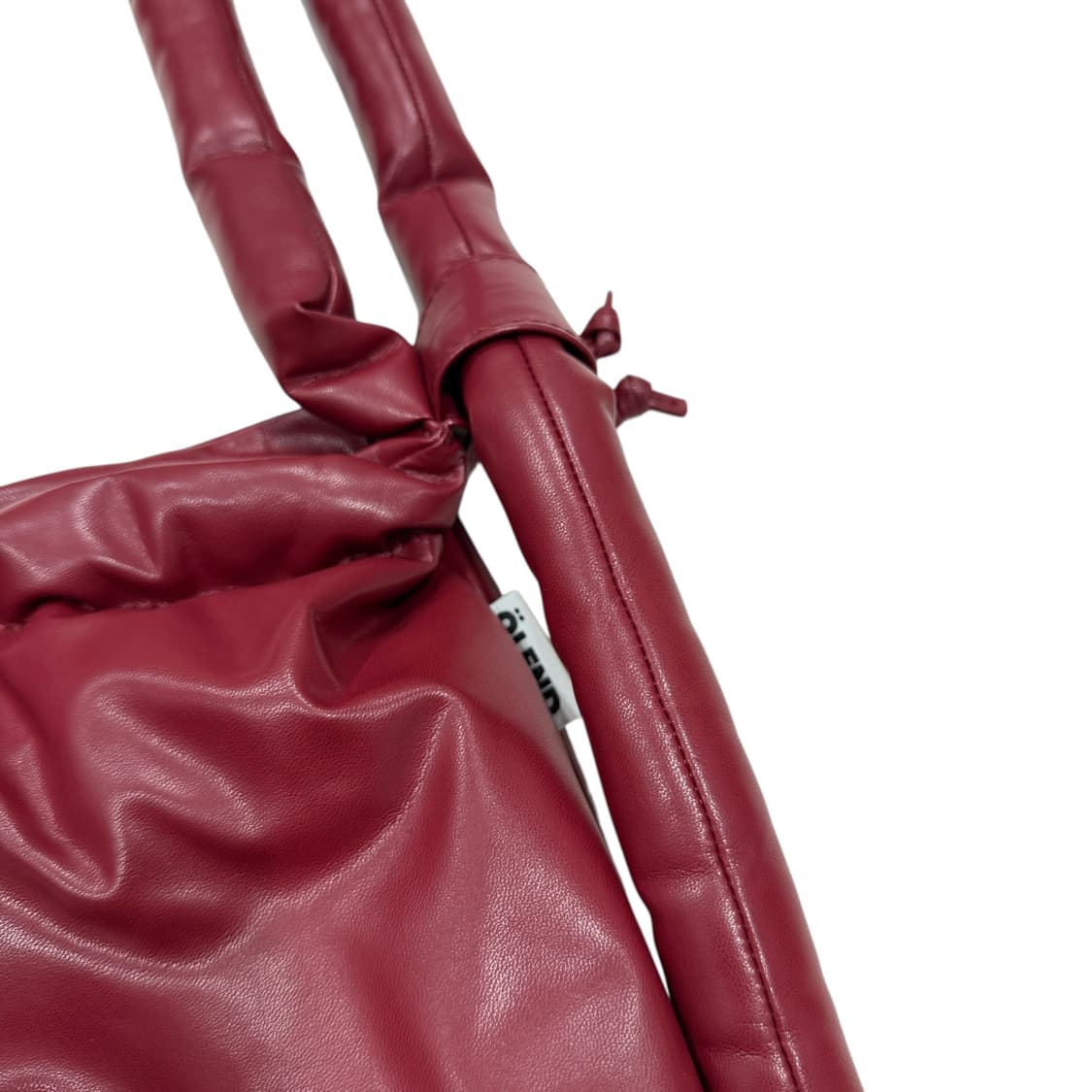 OLEND 올랜드 오나비간 가죽 빅 숄더백 가방 버건디 레드 상품이미지2