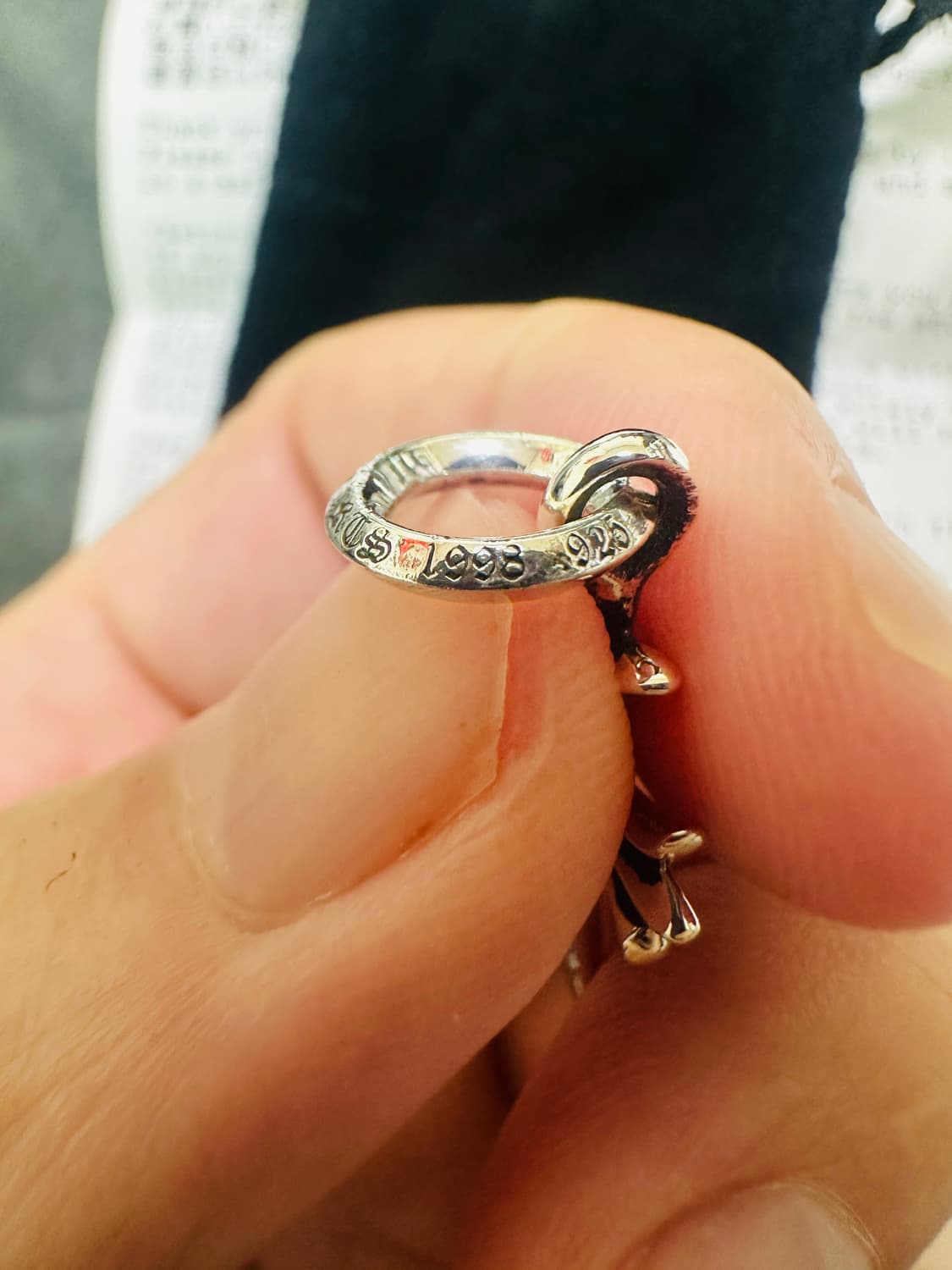 [새상품] 크롬하츠 실버 타이니 크로스 참 상품이미지6