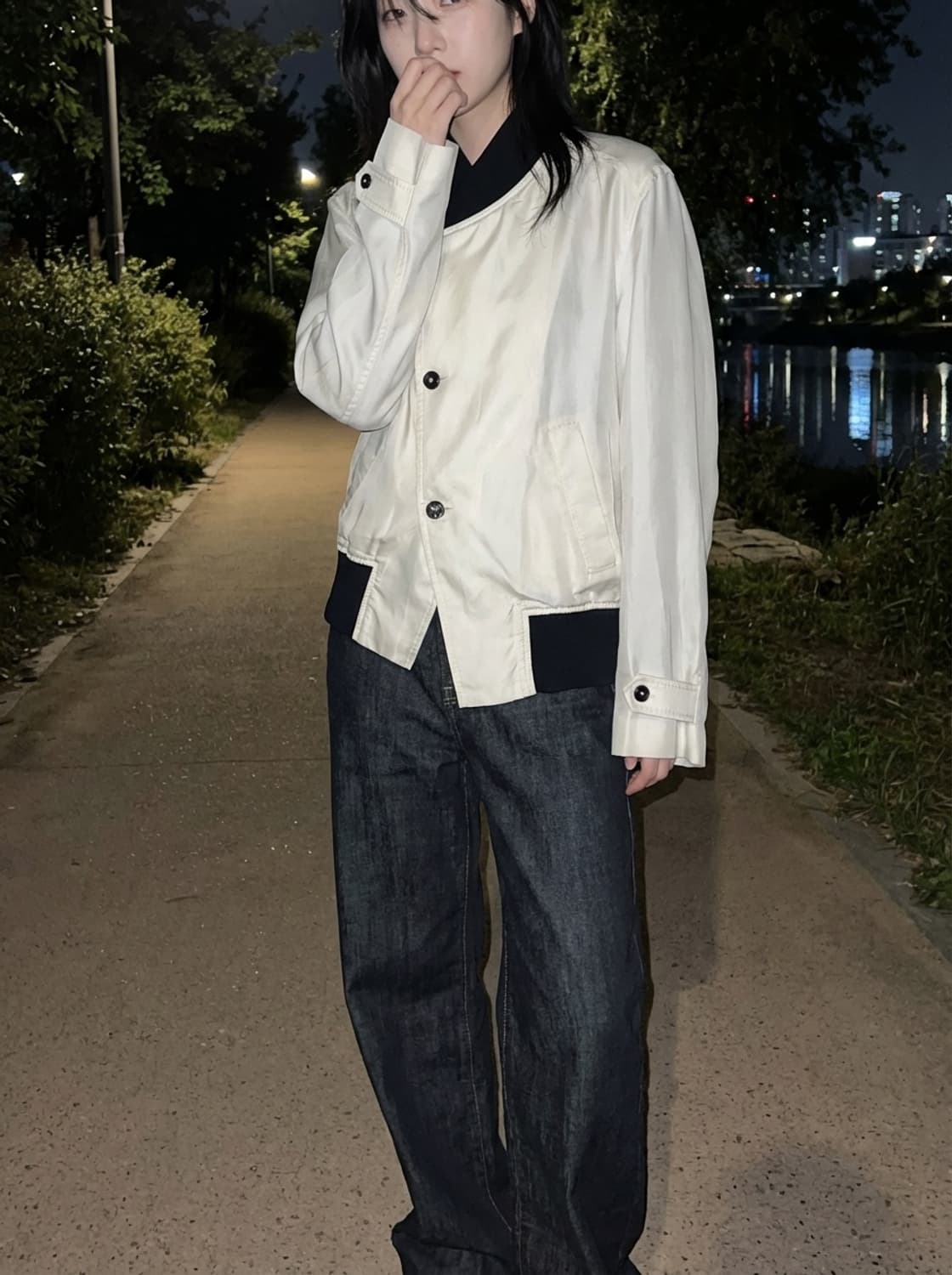 앤 드뮐미스터 실크 봄버 자켓 상품이미지1