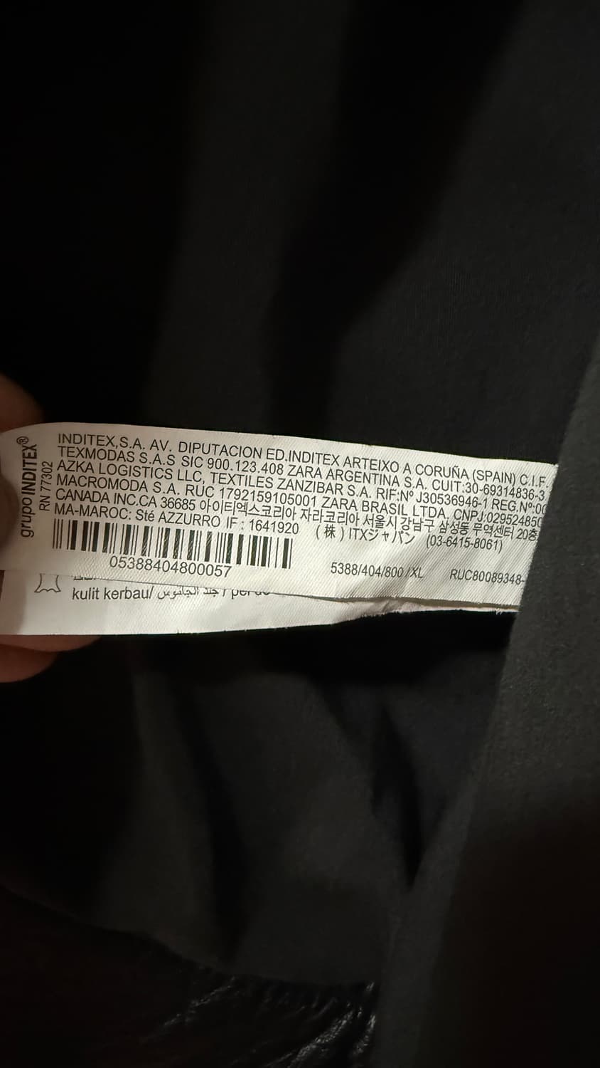 [XL]자라x 루드 크롭 레더 자켓 팝니다 상품이미지3