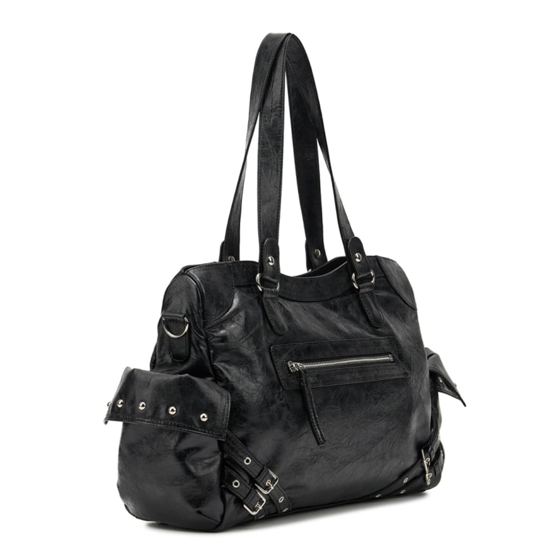 (새상품) STUD POCKET BIG BAG IN BLACK 상품이미지4