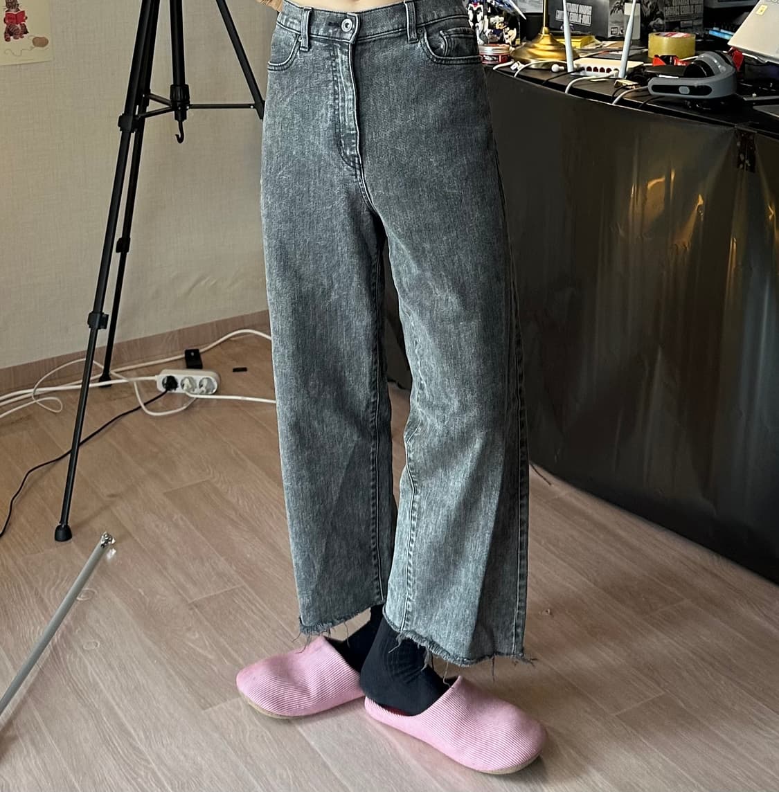 Uniqlo 흑청 크롭진 26 상품이미지2