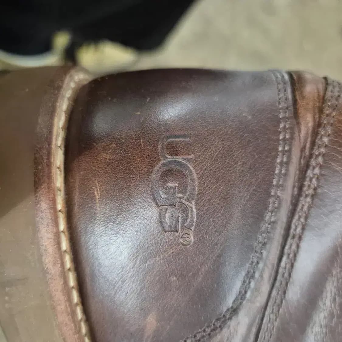 UGG 어그 브라운 가죽 워커 부츠 상품이미지6