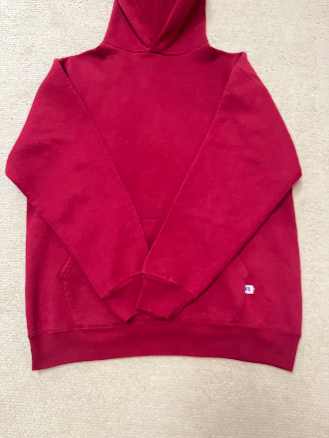 90s 러셀 레드 후드 usa 상품이미지2