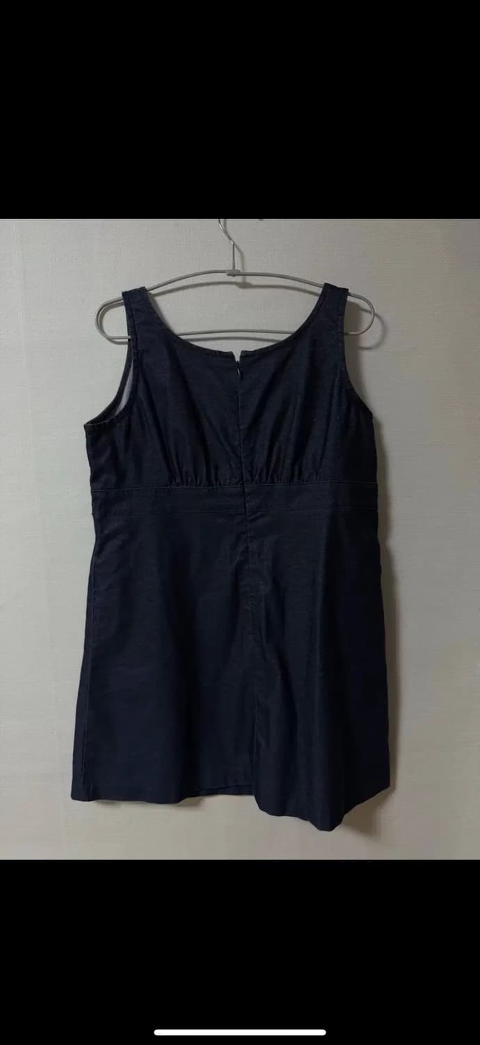 빈티지 데님 포켓 미디 원피스 상품이미지3