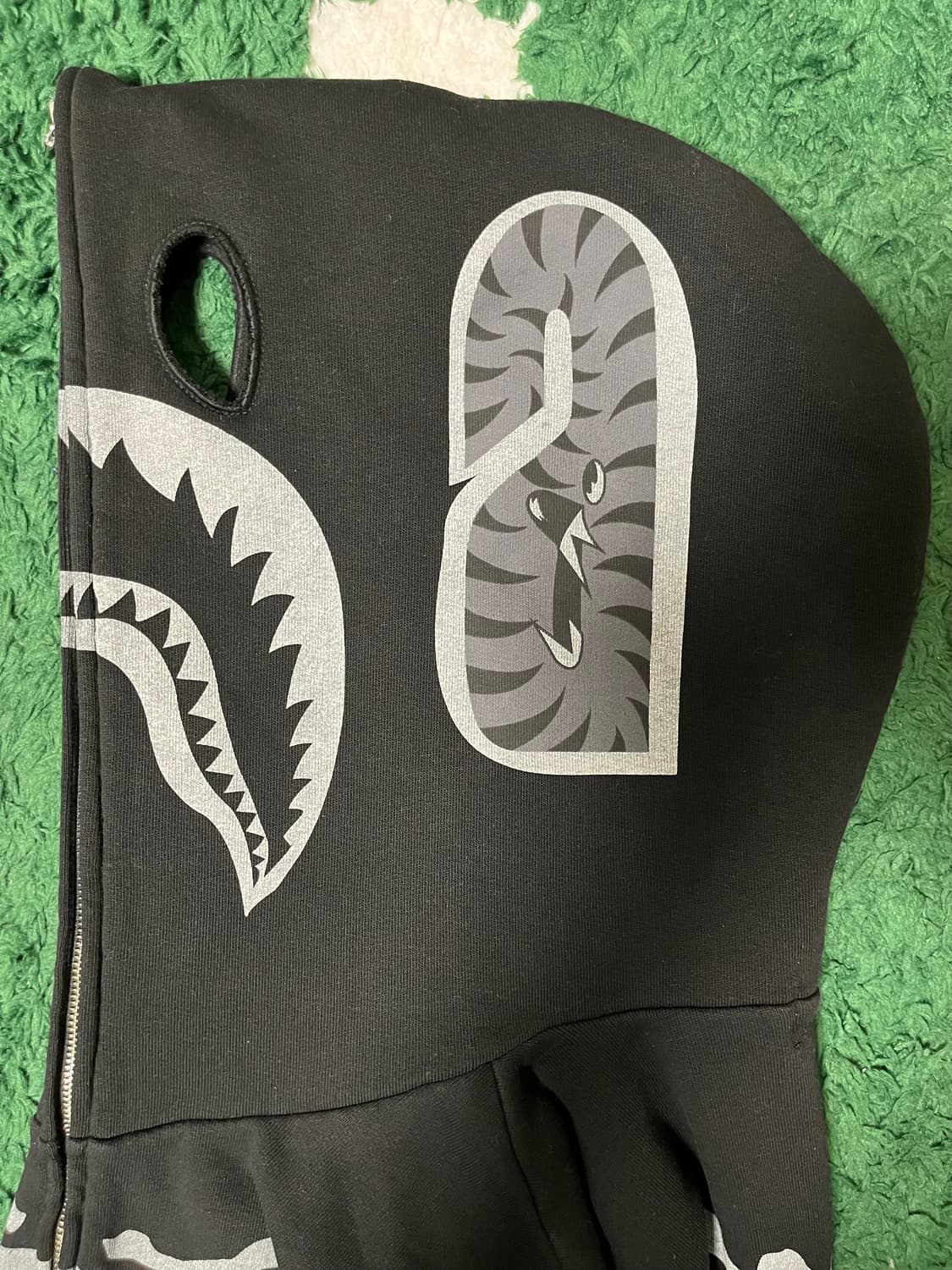 [XL] 베이프 스켈레톤 샤크후드 블랙 상품이미지8