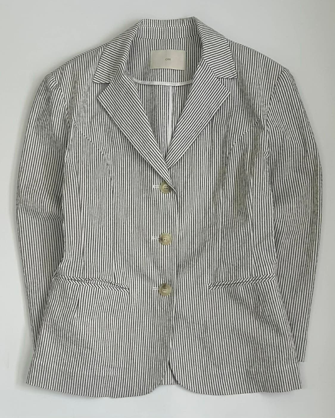 [S]ORR 오르 21년 신형 시어서커 3버튼 테일러드 블레이져 자켓 상품이미지1