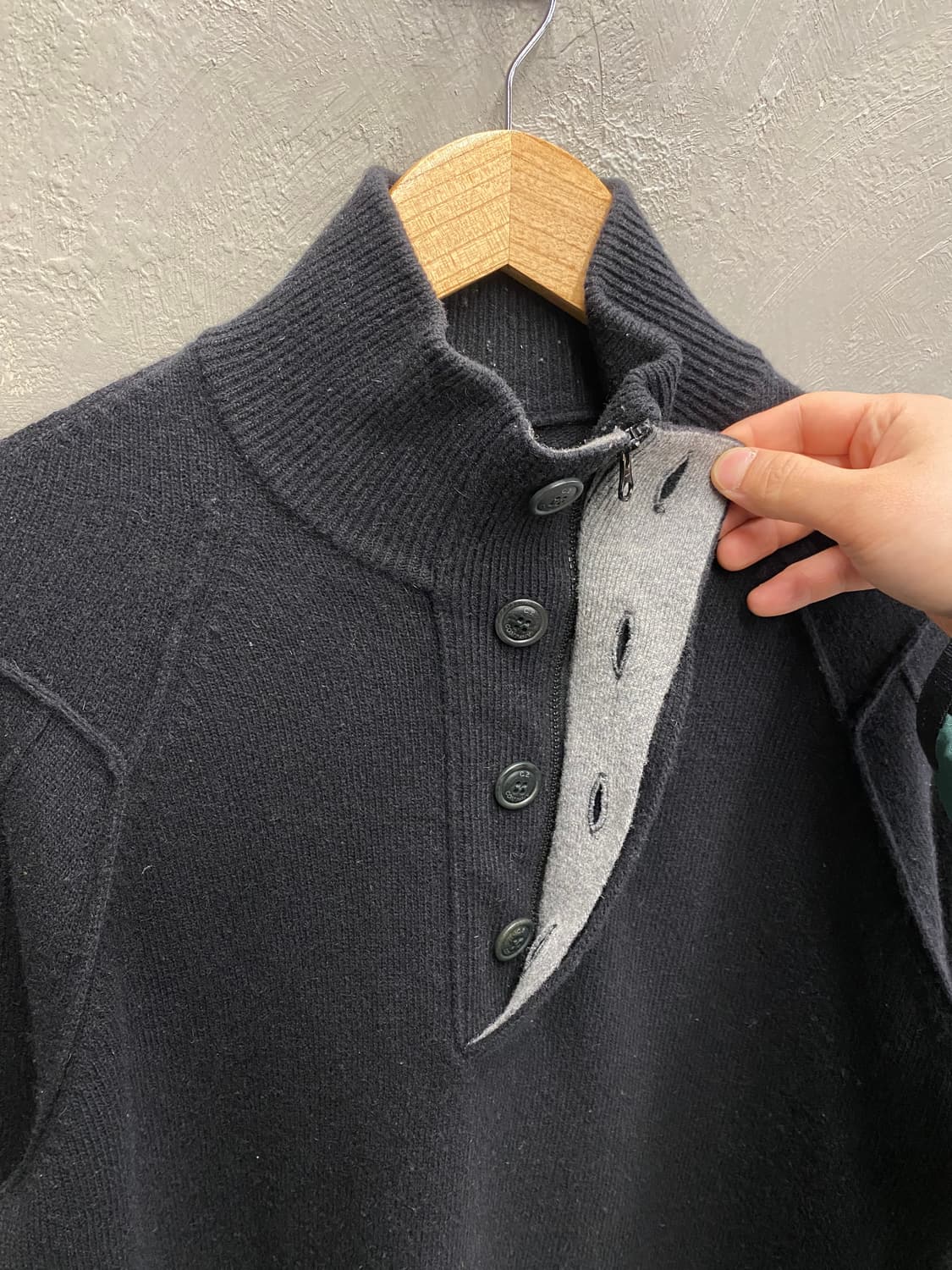 [46] C.P Company 씨피컴퍼니 하프집업 울 니트 상품이미지5