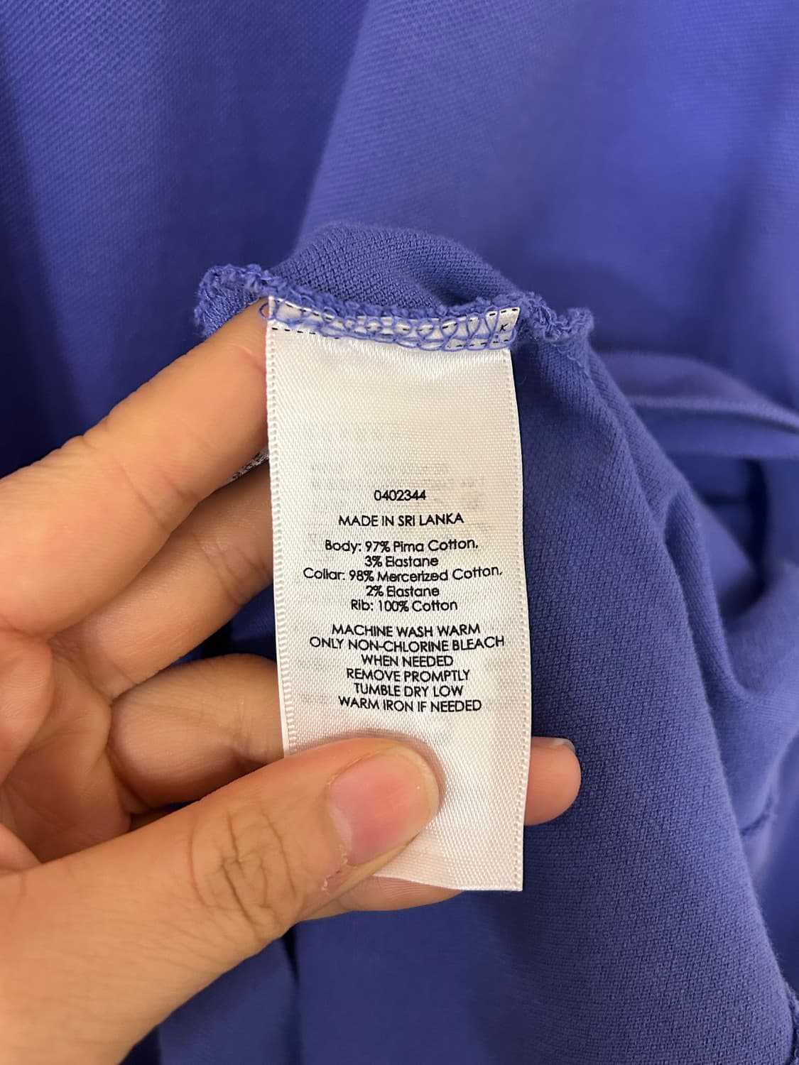 폴로 골프 랄프로렌 퍼플 긴팔 카라티 M (실측100) 상품이미지5