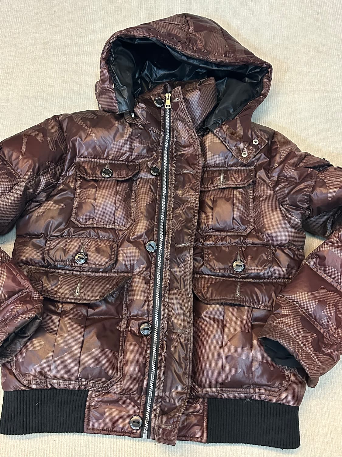 몽클레르 패딩 자켓 (카무플라주 브라운 / M) 상품이미지4