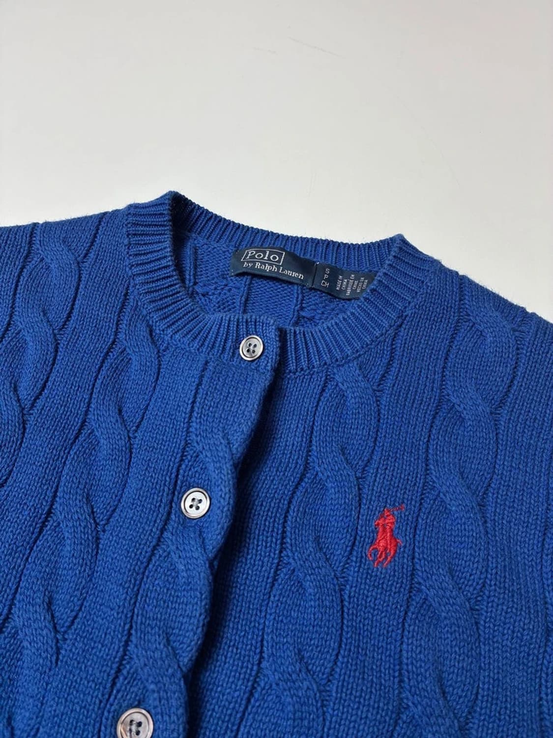 폴로 랄프로렌 신형 우먼스 코튼 꽈배기 니트 가디건 PN8403 상품이미지3