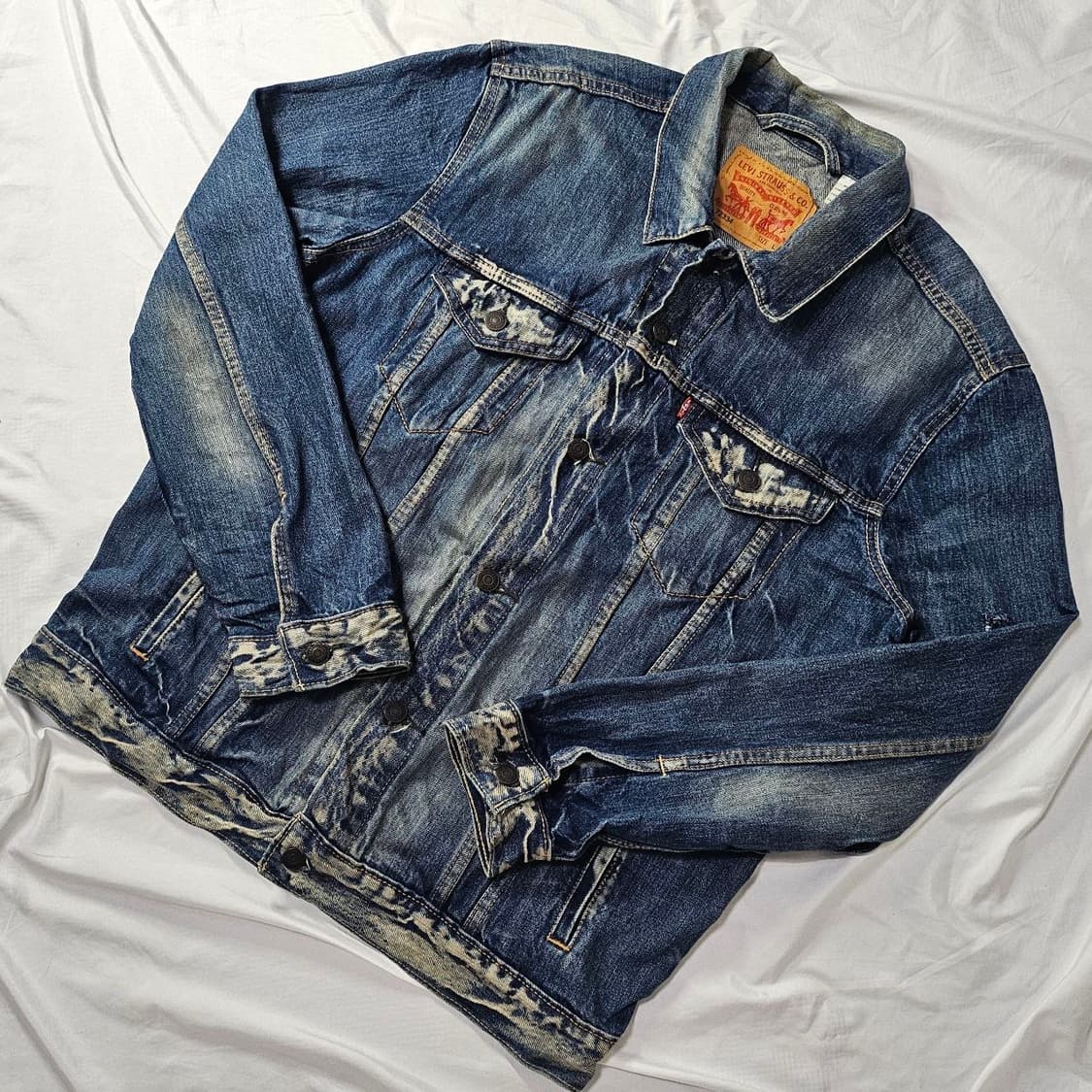 00’s Levi’s 리바이스 데님 워싱 자켓 L015 상품이미지1
