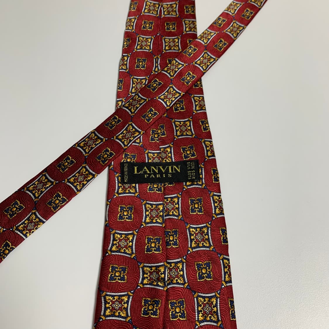 랑방(LANVIN) 명품넥타이 기하학적패턴 A+등급 상품이미지5