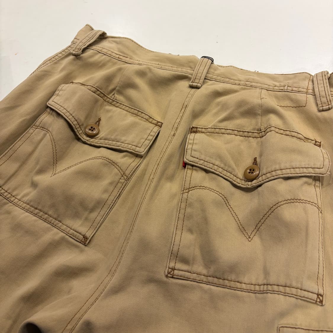 [38x30] 리바이스 워크웨어 베이지 카고 바지 팬츠 B843 상품이미지8