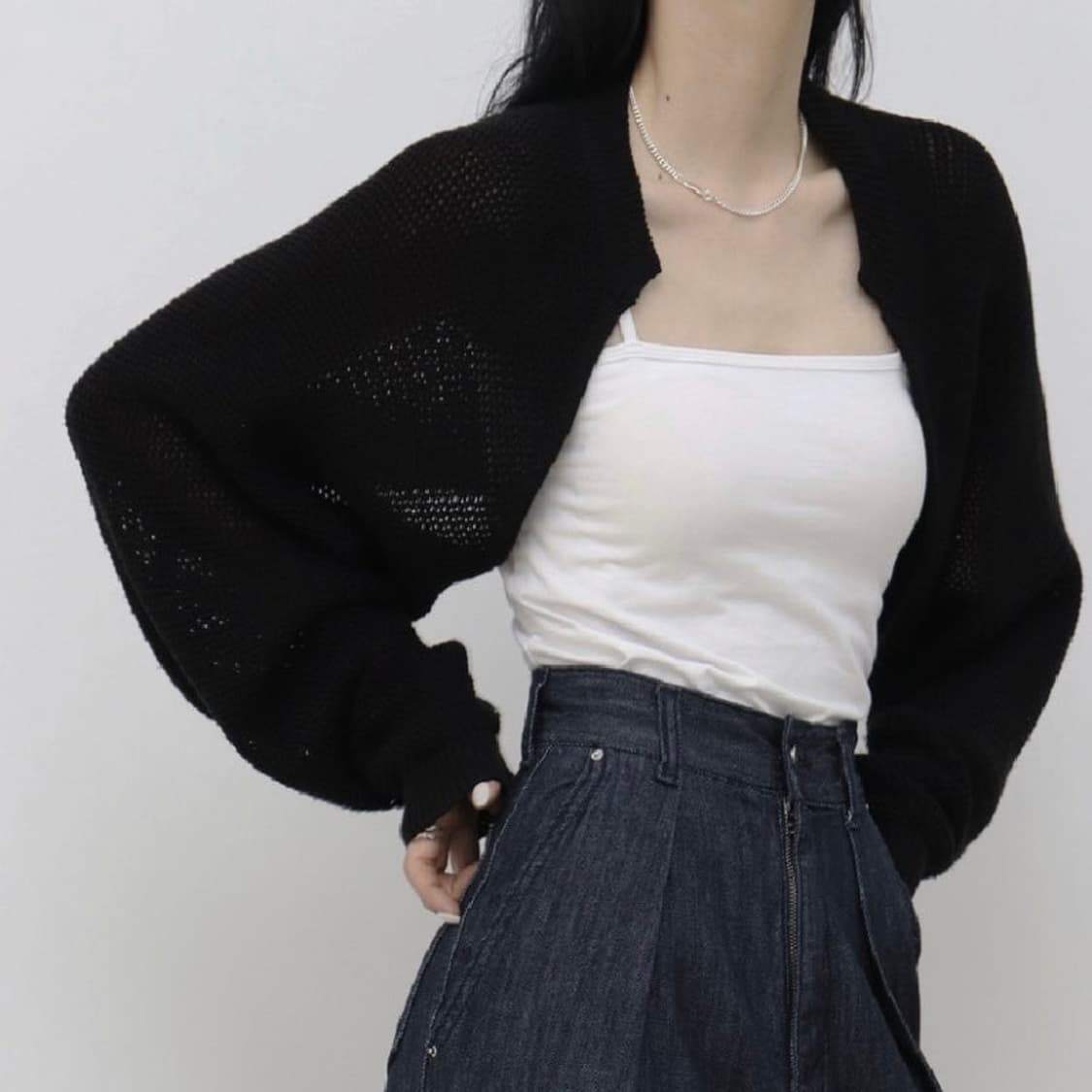 트리밍버드 니트 베스트 볼레로 셋업 일괄 판매 상품이미지7