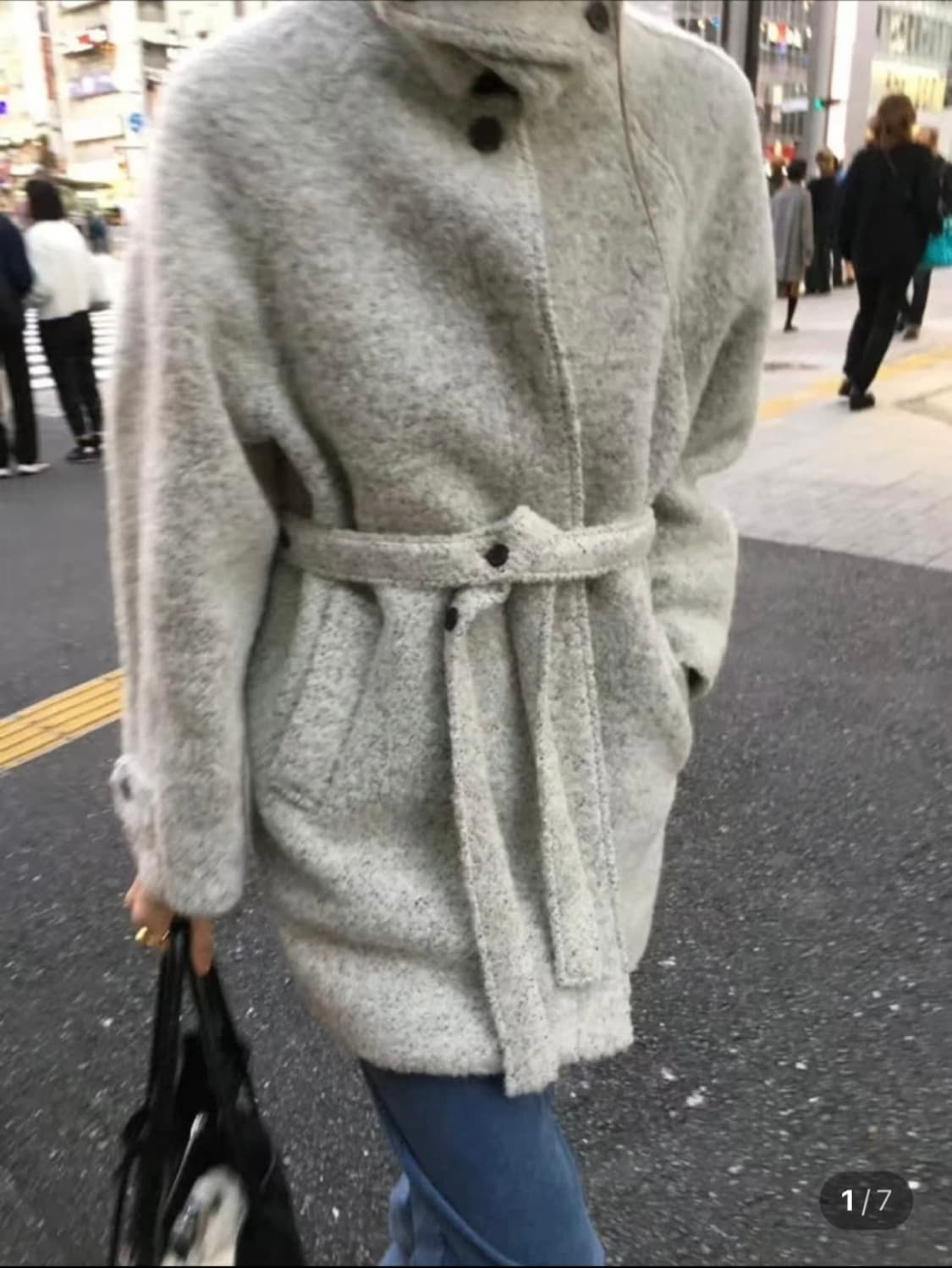 런던플랏 브루클린 울알파카 부클 하프코트 상품이미지3