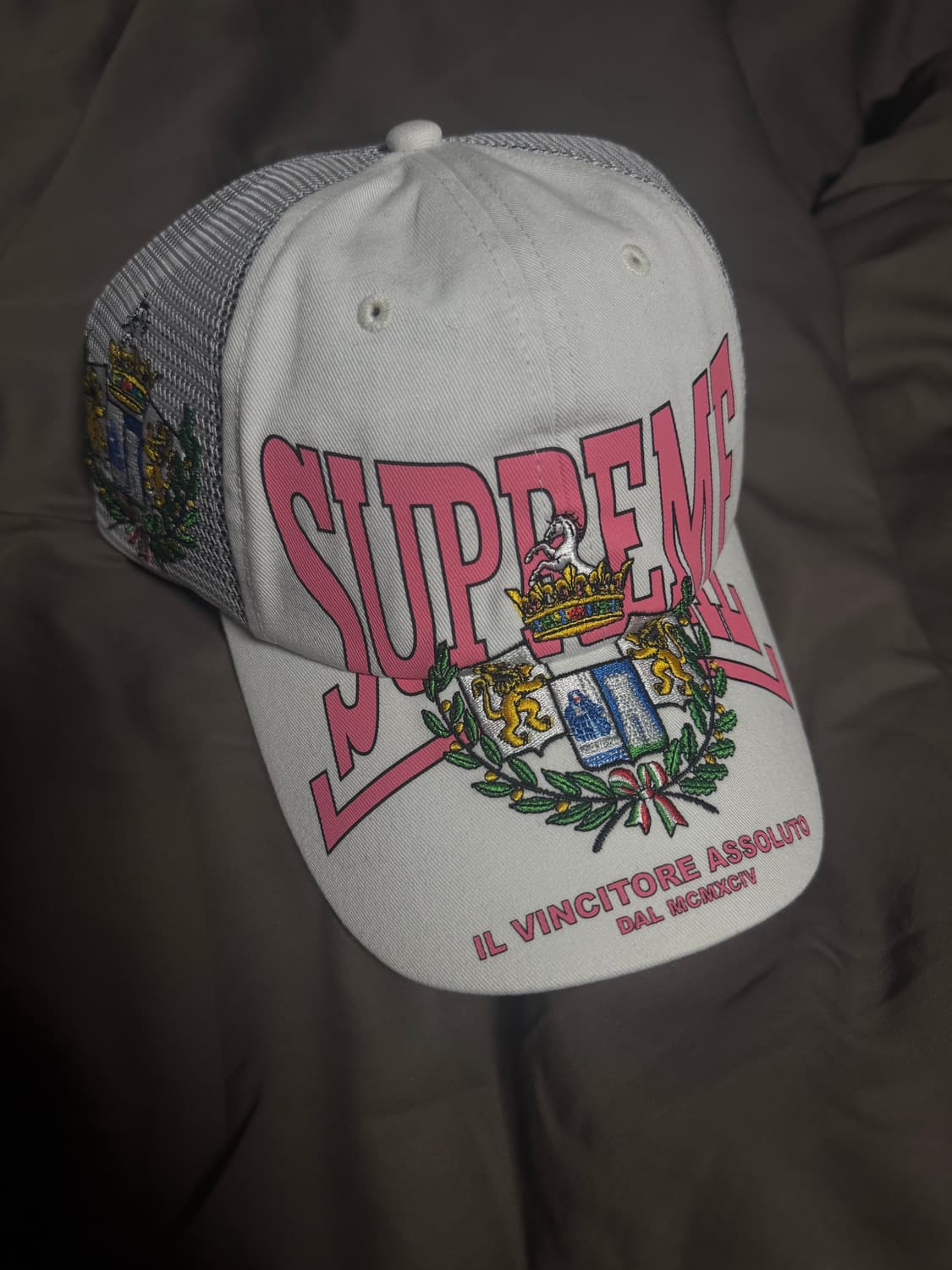 슈프림 크레스트 메쉬 백 6-패널 화이트 상품이미지2