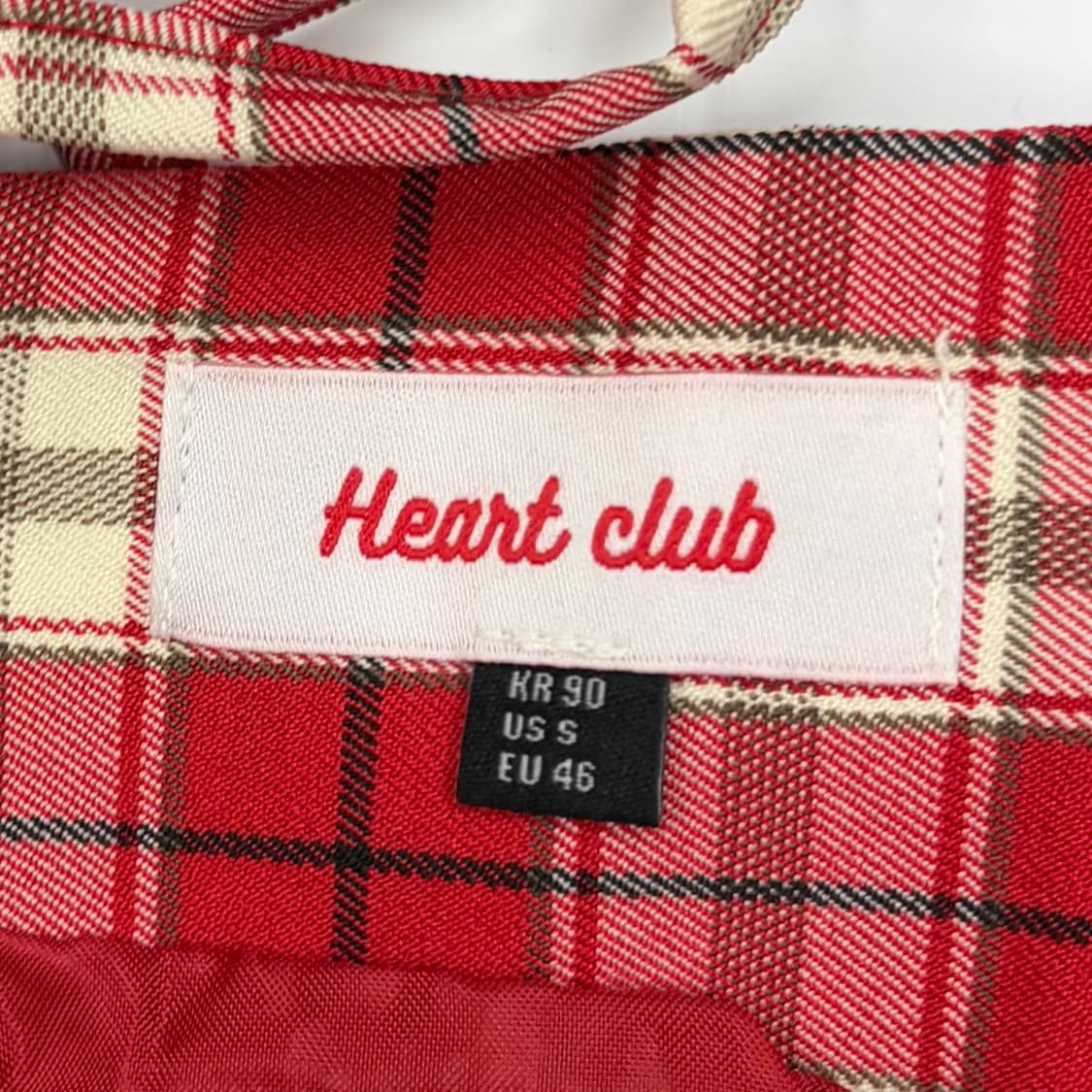 Heart club 하트클럽 체크 원피스 상품이미지7