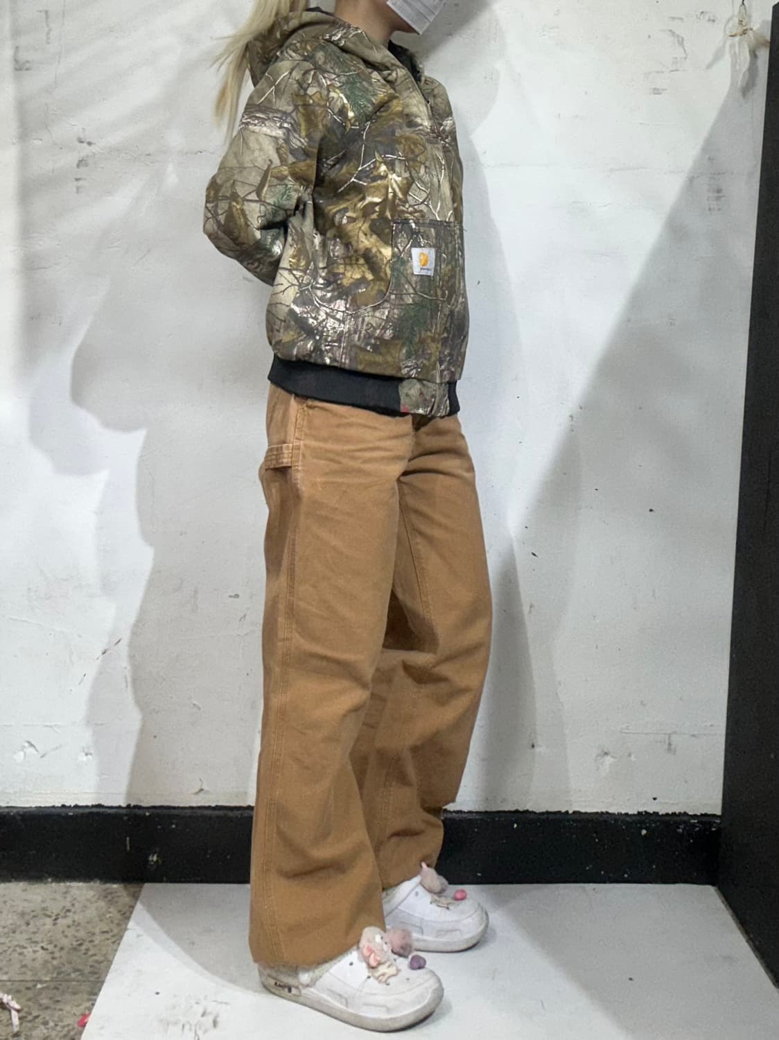 칼하트 된장 워크 데님 팬츠 카펜터 와이드 바지  상품이미지1