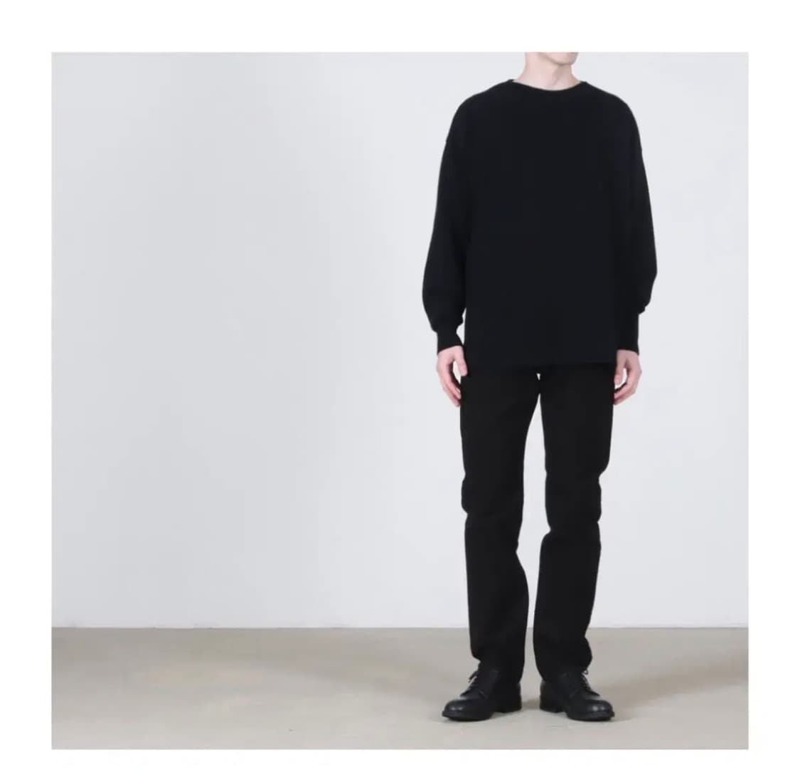 코모리 25aw 몰스킨 블랙팬츠 2사이즈 (새상품) 상품이미지1