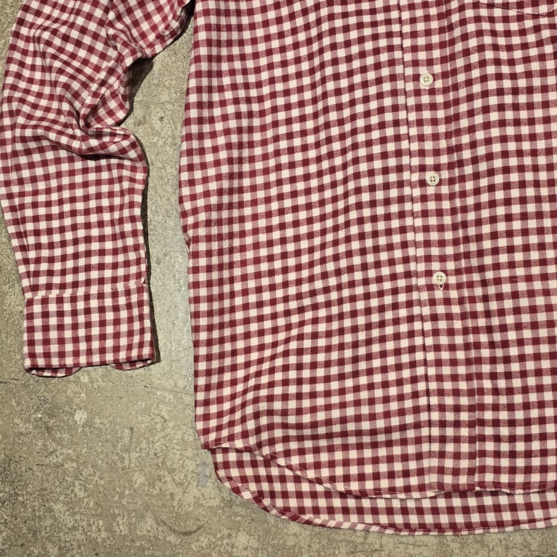 J.PRESS 레드 깅엄 체크 버튼다운 셔츠 상품이미지3