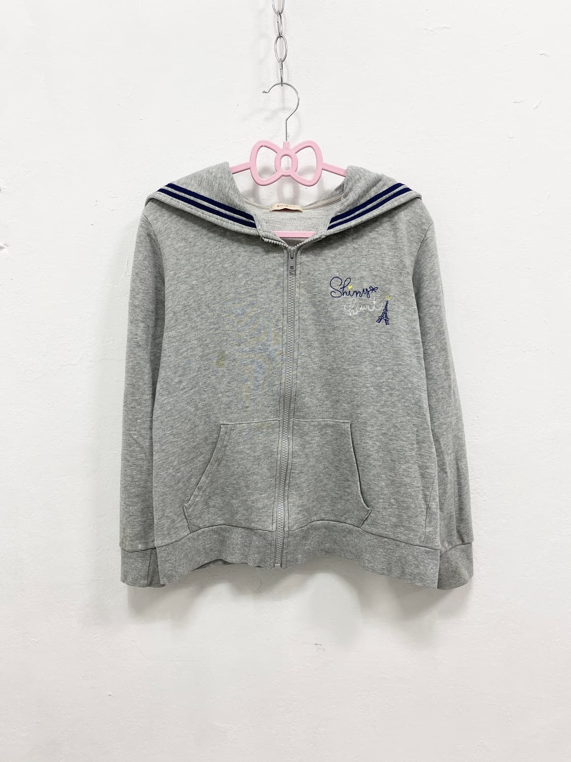 [PAPER LAPIZ] 세일러 그레이 후드집업 상품이미지3