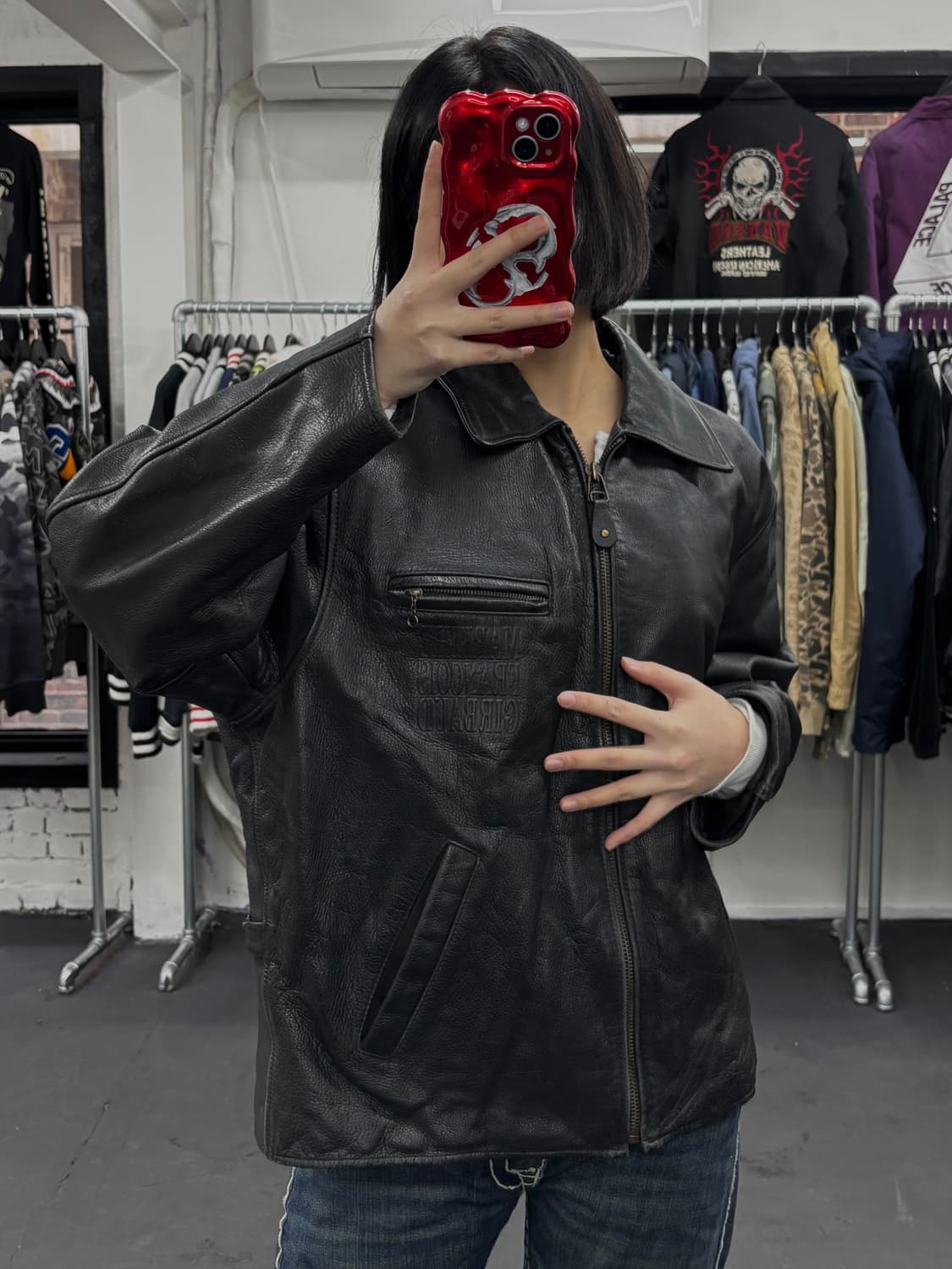 90s 마리떼 소가죽 자켓 상품이미지4