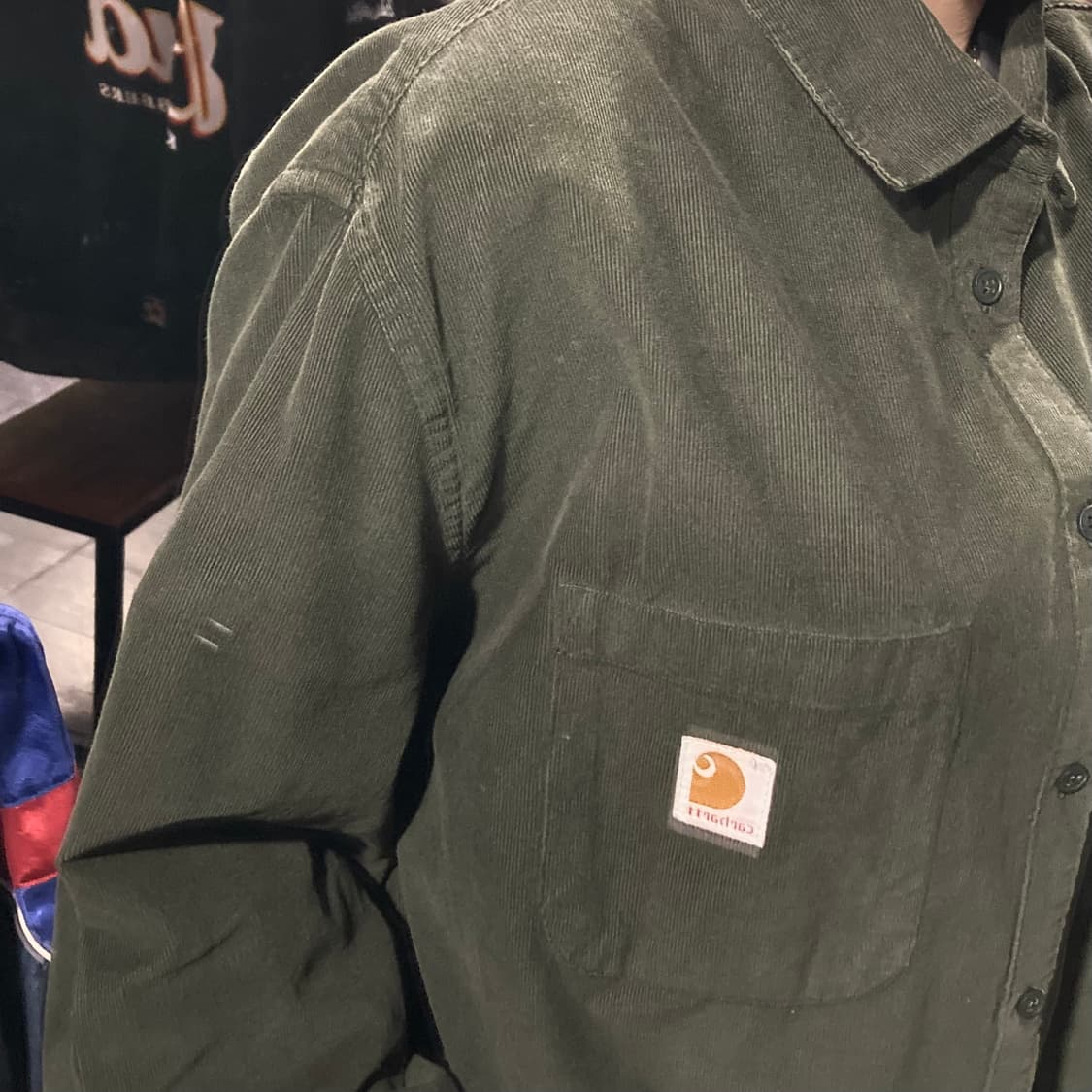 [IM]칼하트 코듀로이 워크셔츠 딥그린 상품이미지4