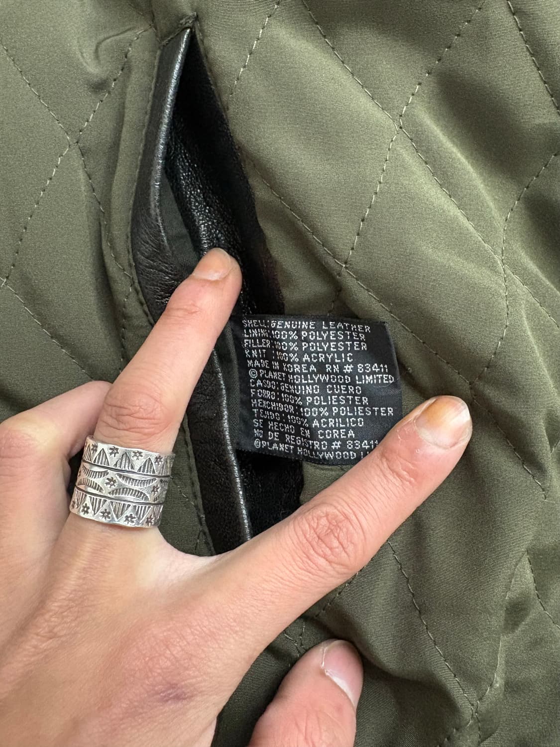 90s Planet Hollywood 레더자켓 상품이미지10