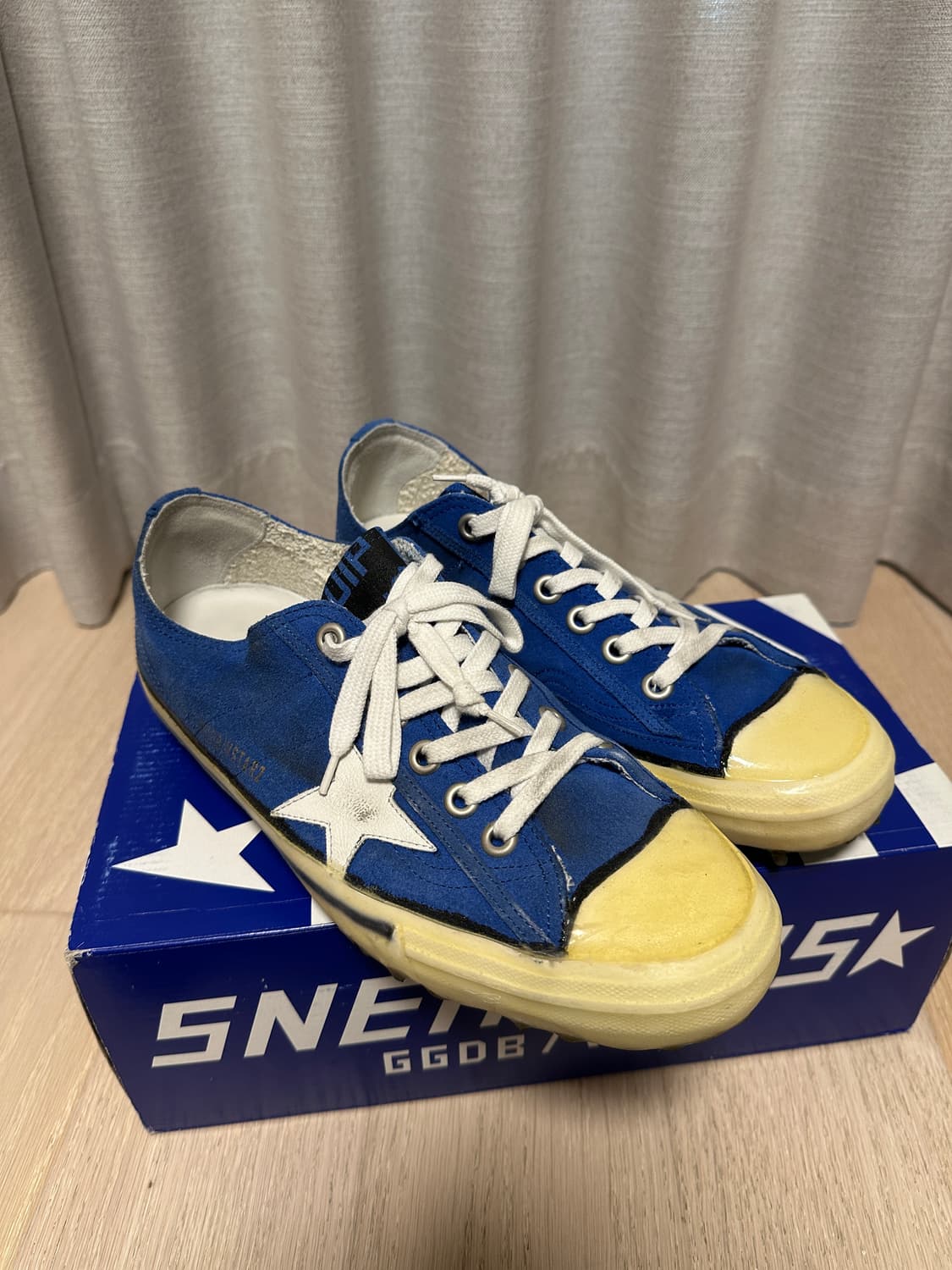 골든구스 V-STAR 2 블루 스웨이드 41 상품이미지5