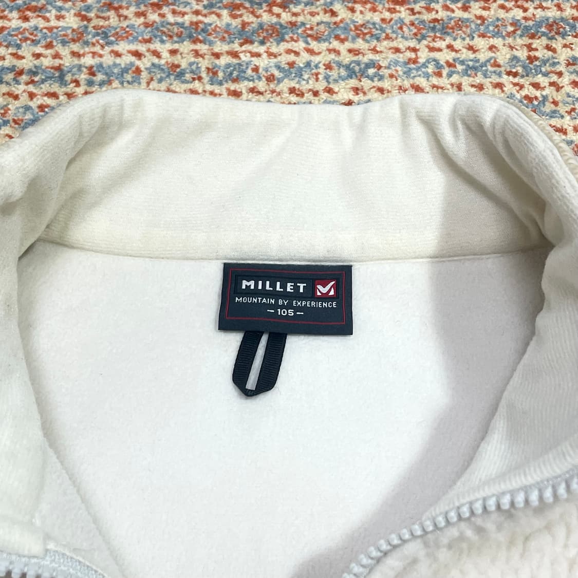 밀레 아이보리 플리스 집업 자켓 남성105 상품이미지4