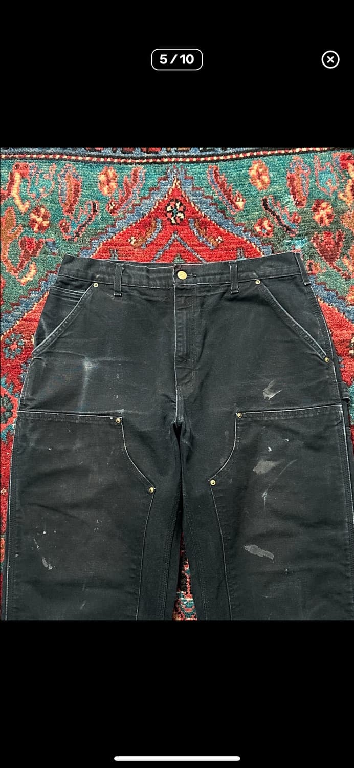 OG USA Made 칼하트 B01 더블니 블랙 칼하트 썩블니 상품이미지4