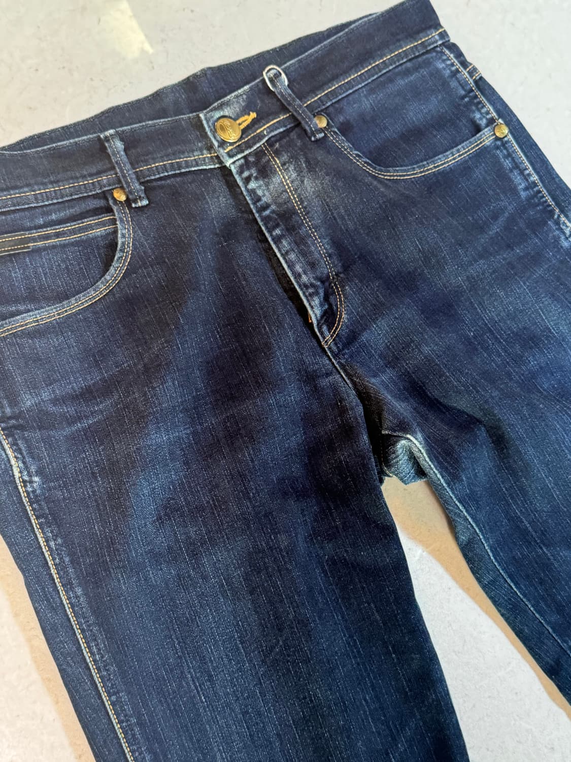 랭글러 wrangler 생지 빈티지 워싱 데님 팬츠 32 상품이미지3