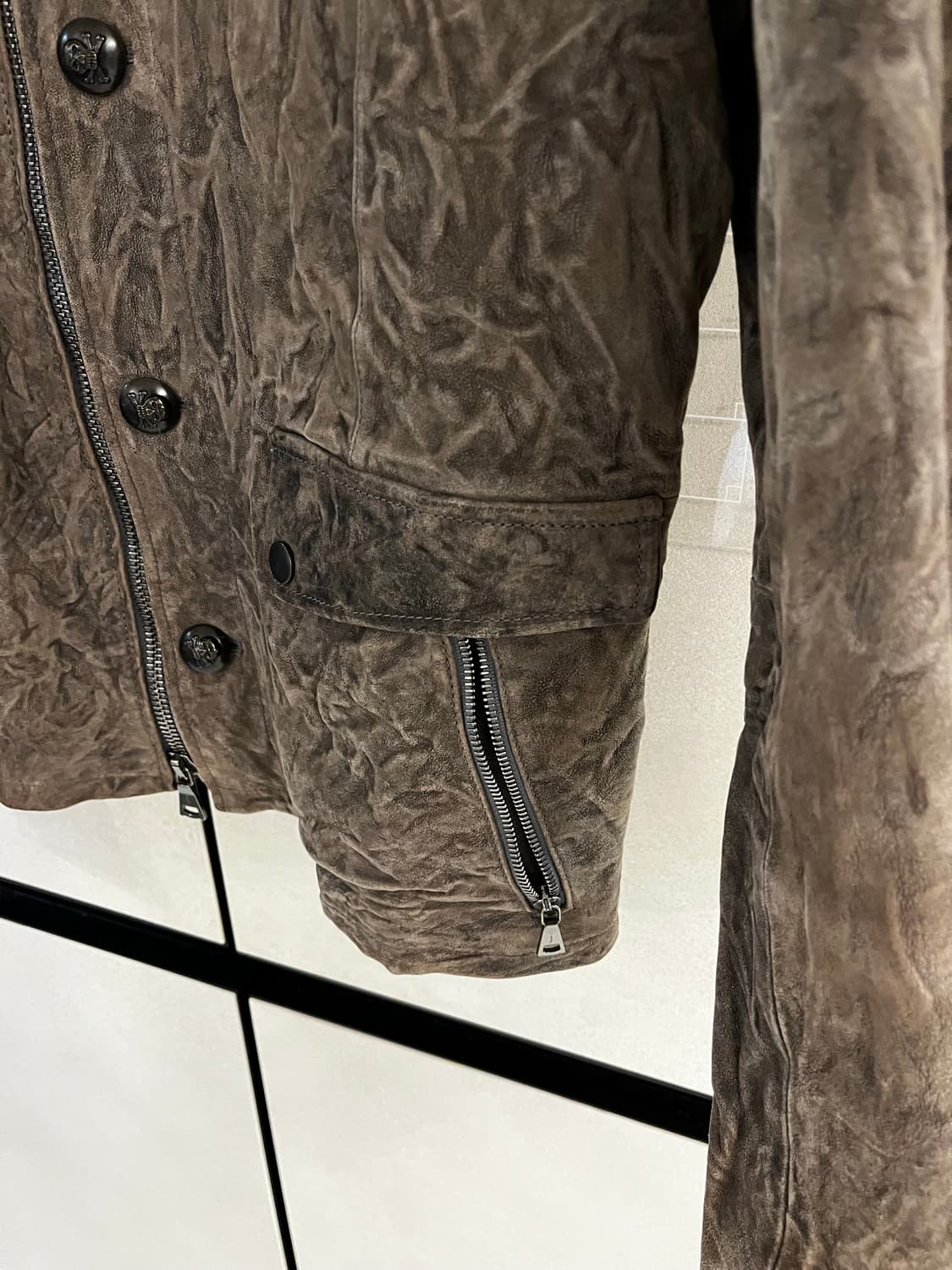 존바바토스 더티워싱 가죽 카코트/50 상품이미지3