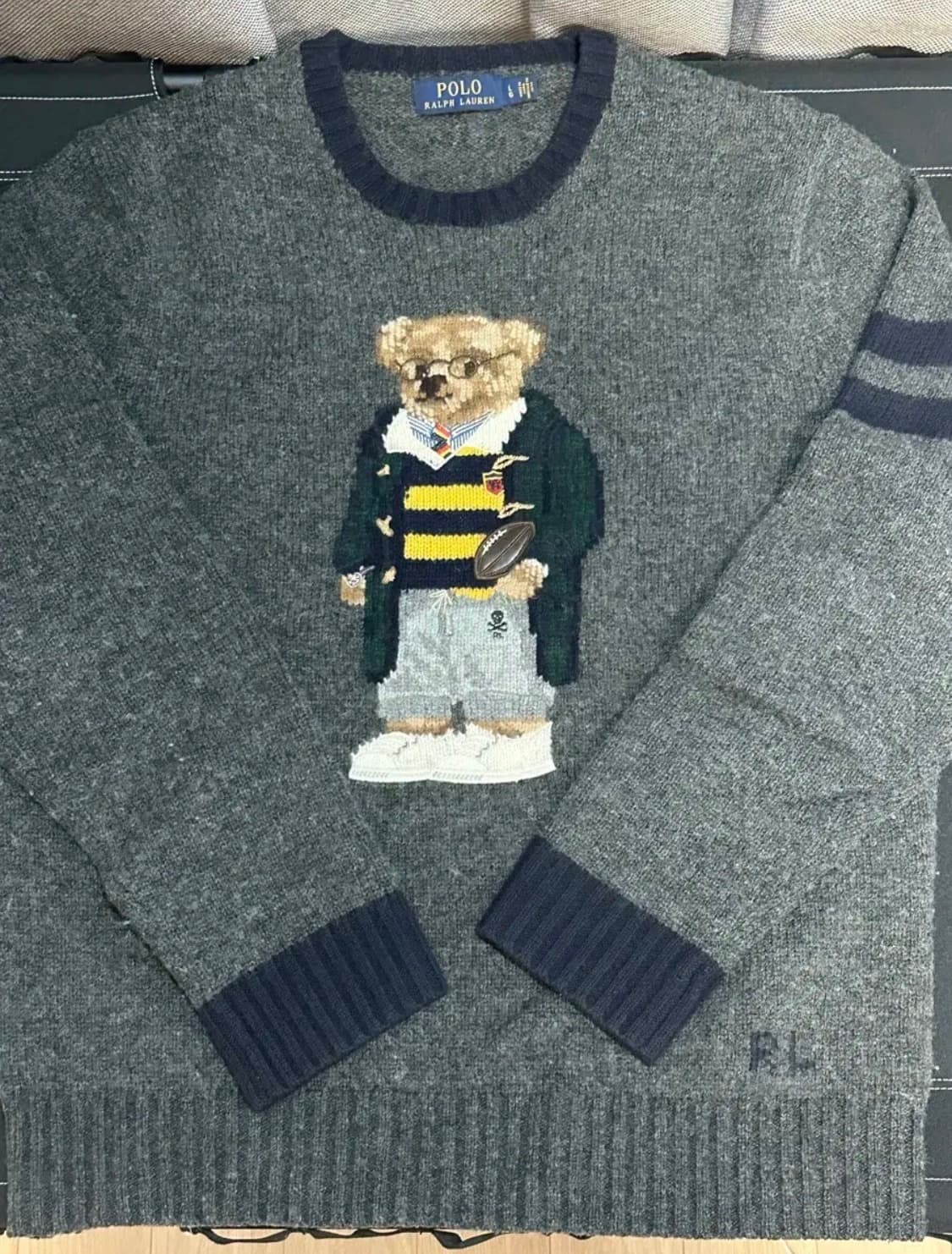 폴로 해리포터 베어 니트 그레이 L 상품이미지1
