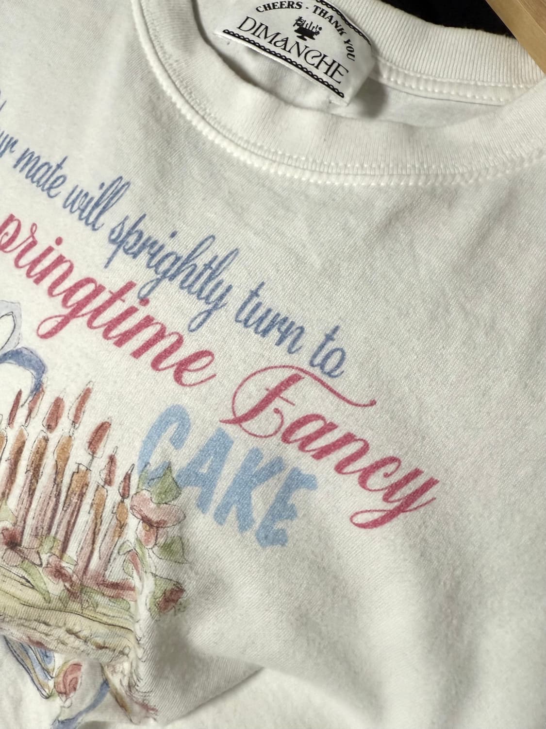 디망쉬 cake crop t-shirt 상품이미지4