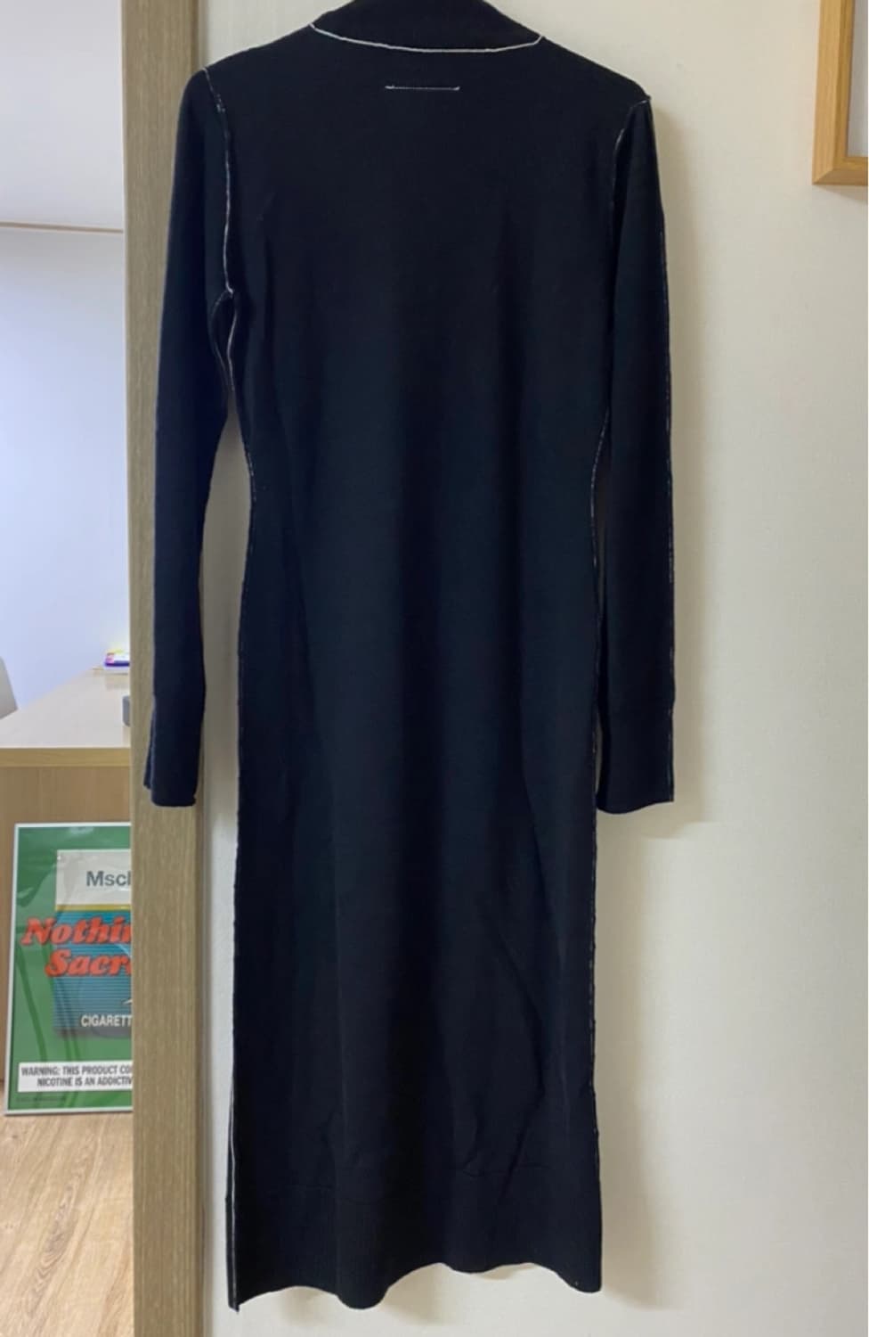 마르지엘라 블랙 터틀넥 롱 원피스 상품이미지2