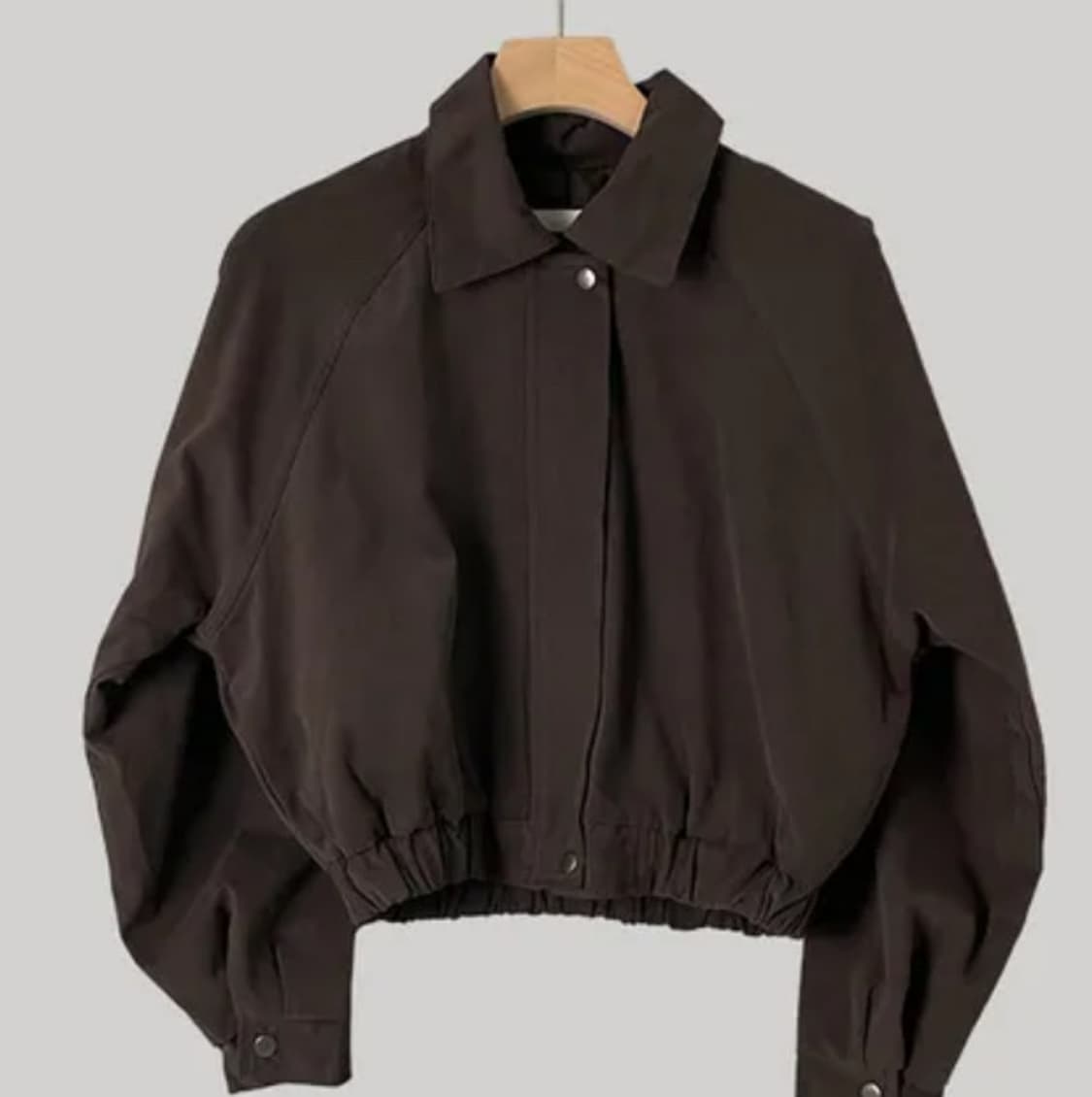 나탈리 숏 브라운 점퍼 상품이미지1