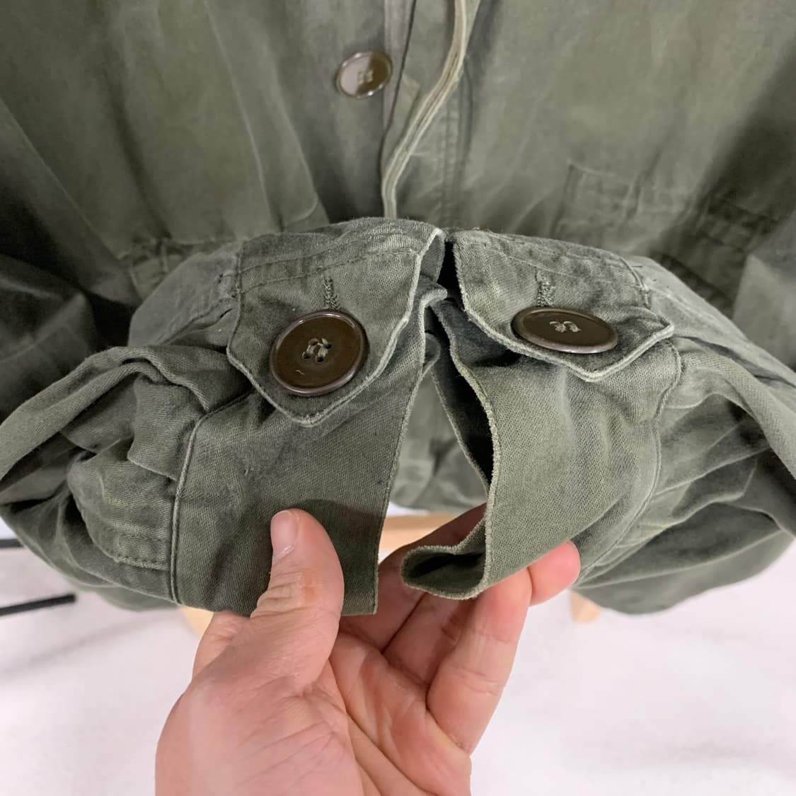 70s 프렌치 밀리터리 프랑스군 오리지널 M-64 필드 파카 상품이미지6