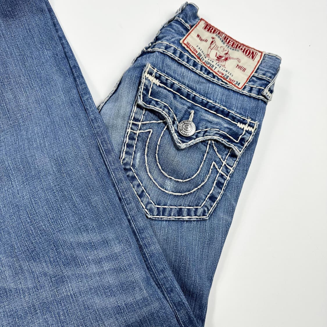 트루릴리전 USA 세미 부츠컷 데님팬츠 (28인치 여성추천) 상품이미지1