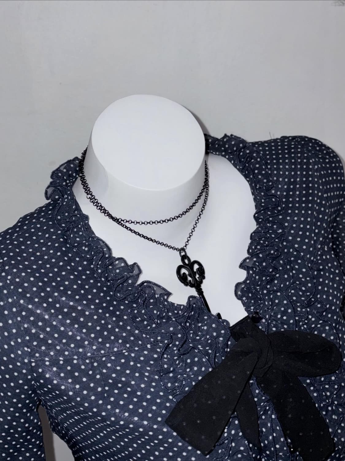 공겜여주 코디세트 (프릴, 도트, 리본, 퍼 아우터) 🖤🎵🎵🎵 상품이미지7