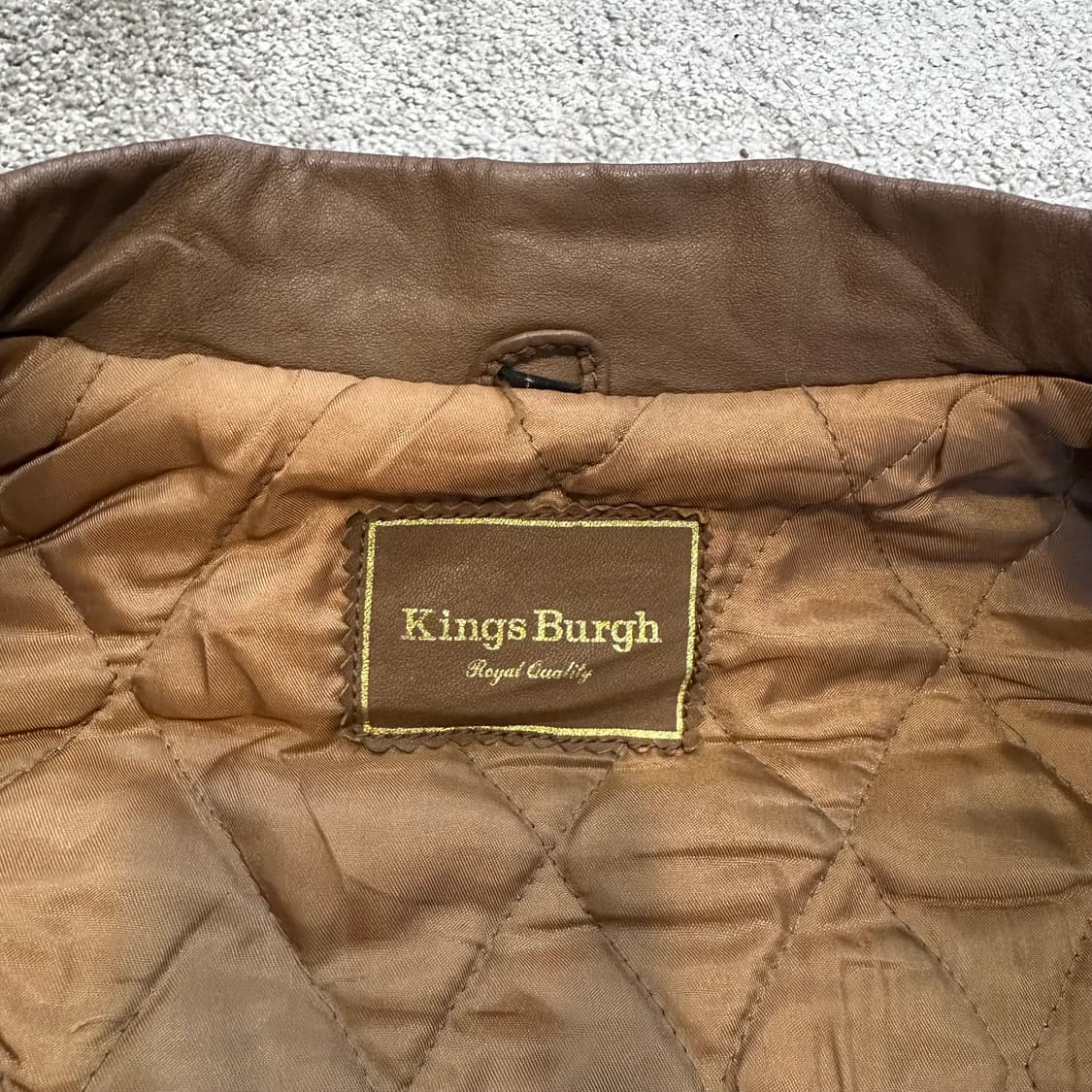 빈티지 브라운 소가죽 봄버 자켓L 상품이미지2