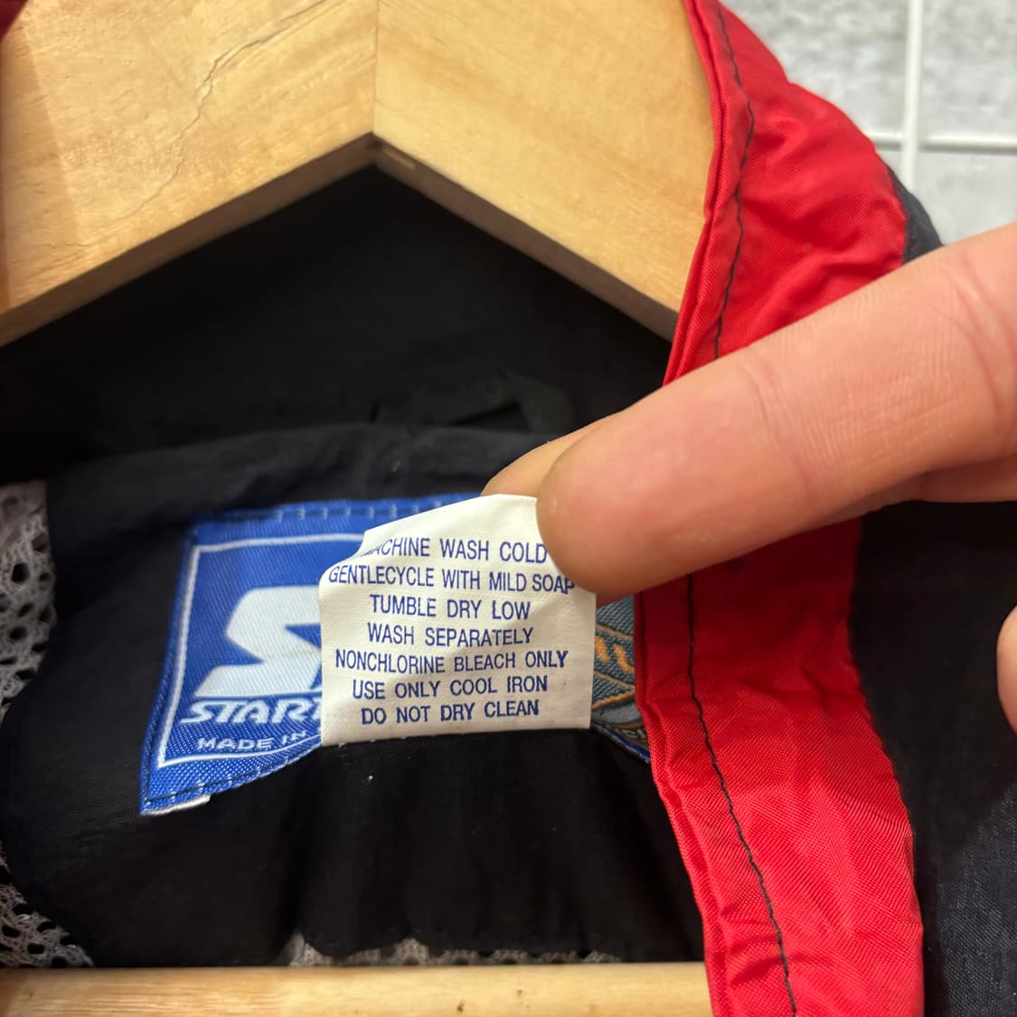 스타터 X NHL 90s 올드스쿨 디트로이트 레드윙스 바람막이 L 상품이미지8