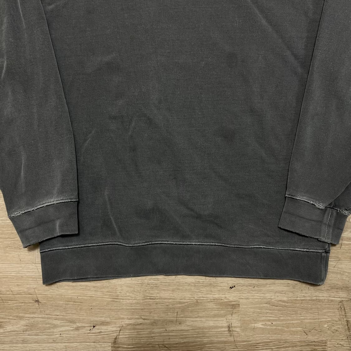소버먼트 피그먼트 워싱 맨투맨 [워시드 차콜] 2XL/110 상품이미지3