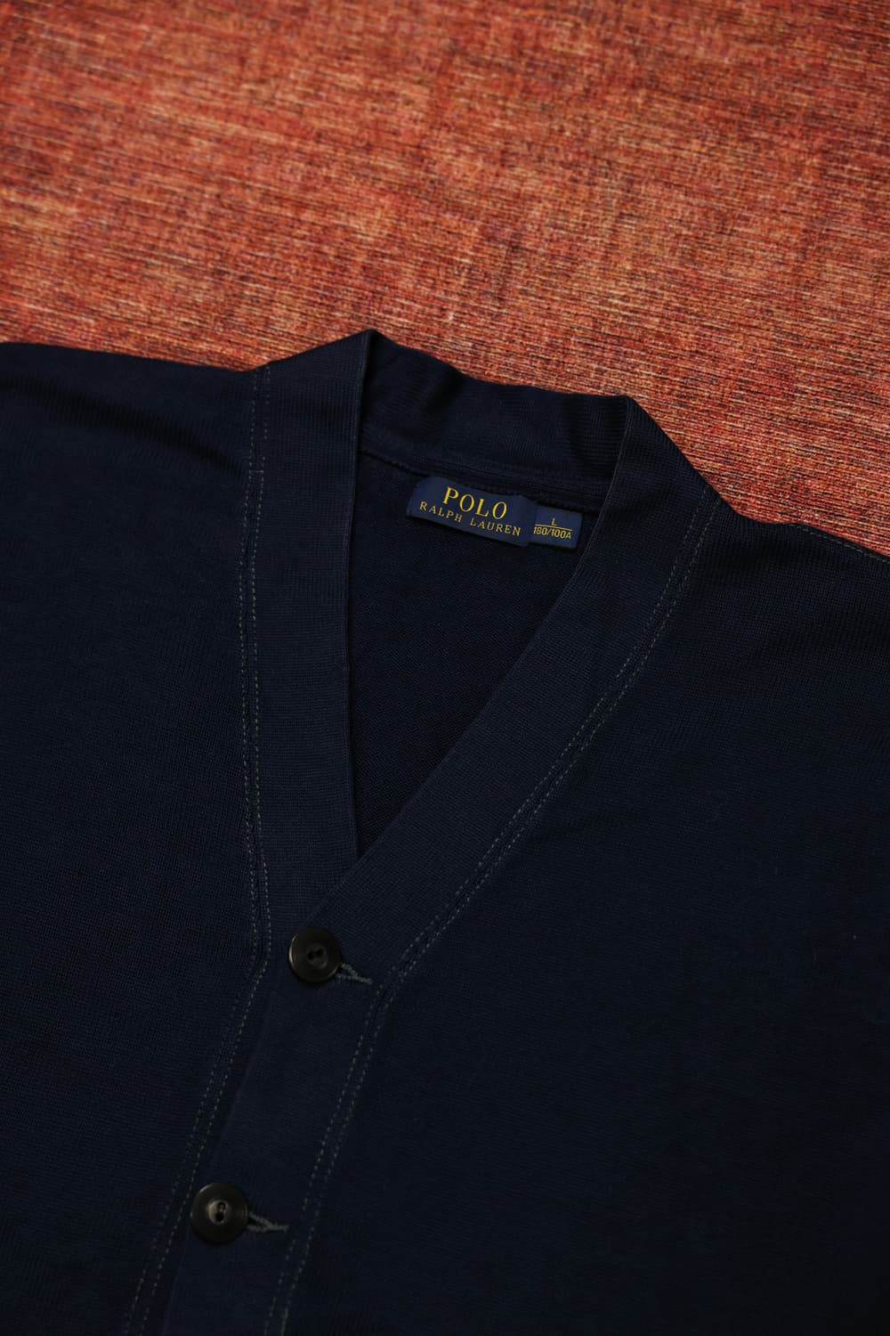 폴로 네이비 프레피 가디건 판매 상품이미지5