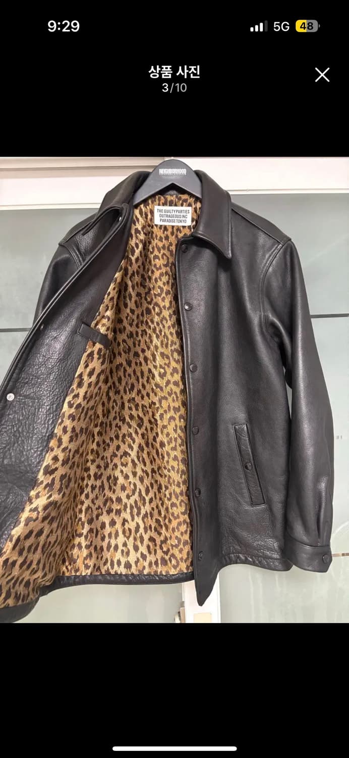 와코마리아 18fw 레더 코치 자켓 상품이미지3