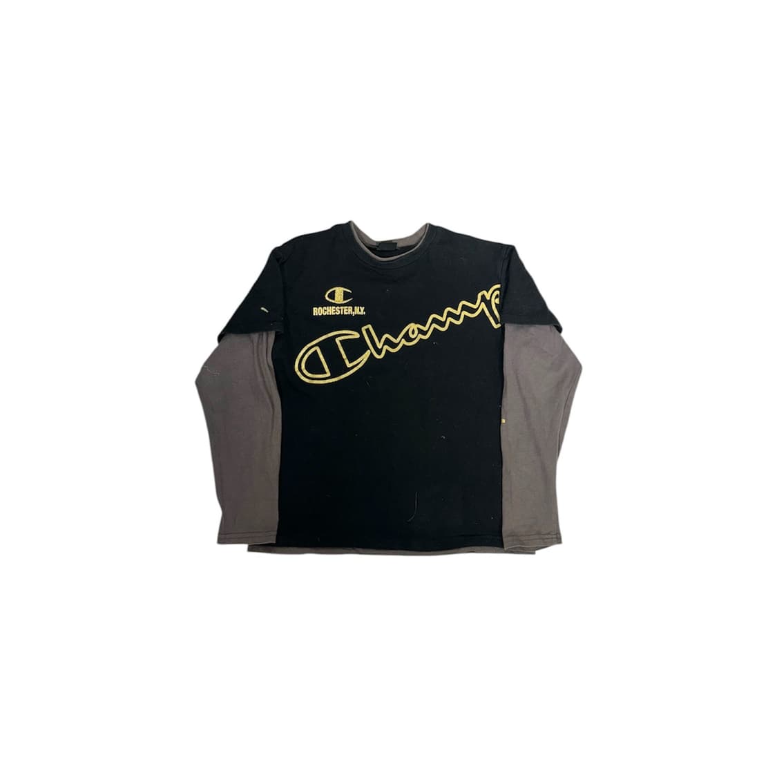 챔피온 재팬 빅 로고 블랙 차콜 긴팔티 상품이미지5