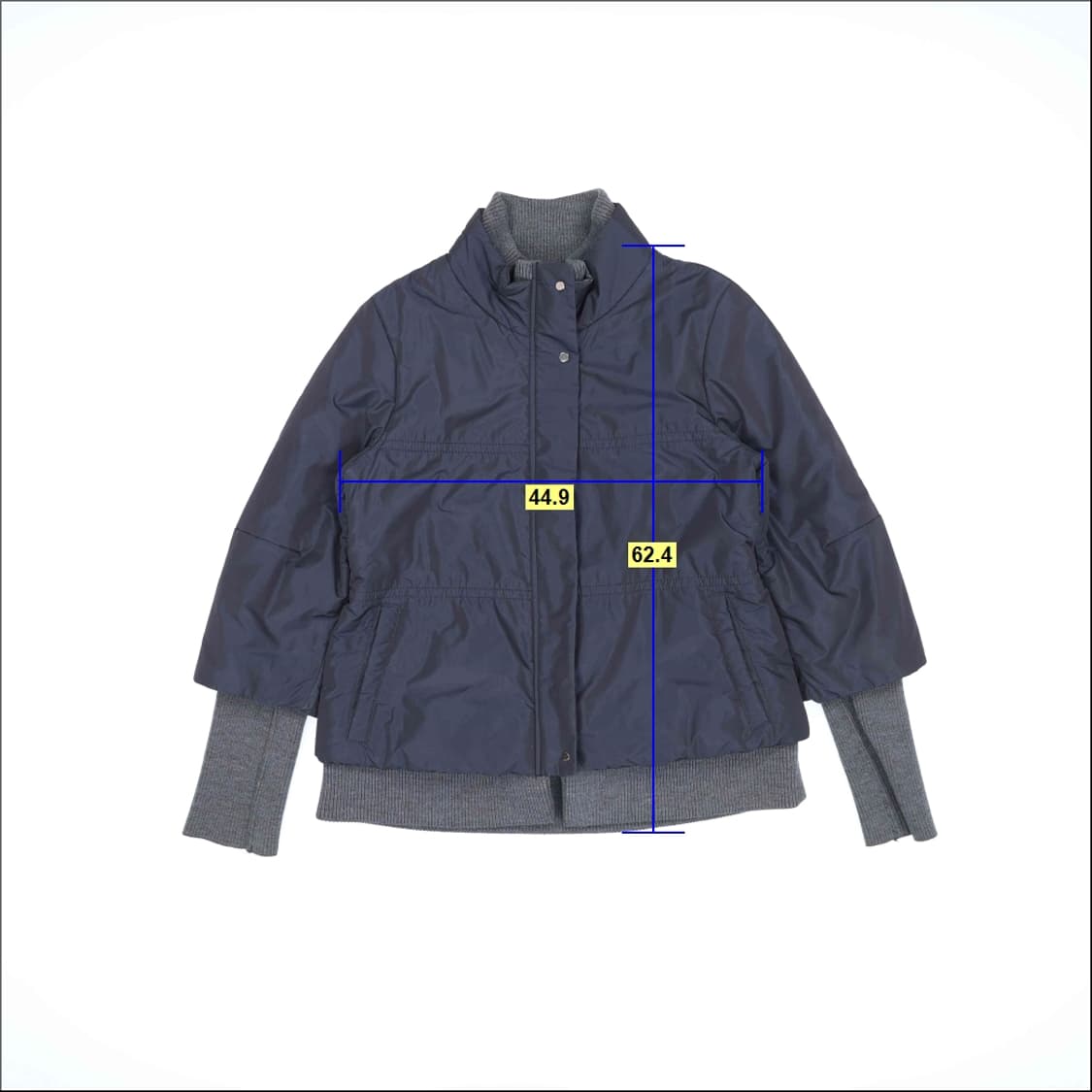 [85-94-155] 비씨비지 여성 토끼털 울 레이어드자켓 0102H1 상품이미지6